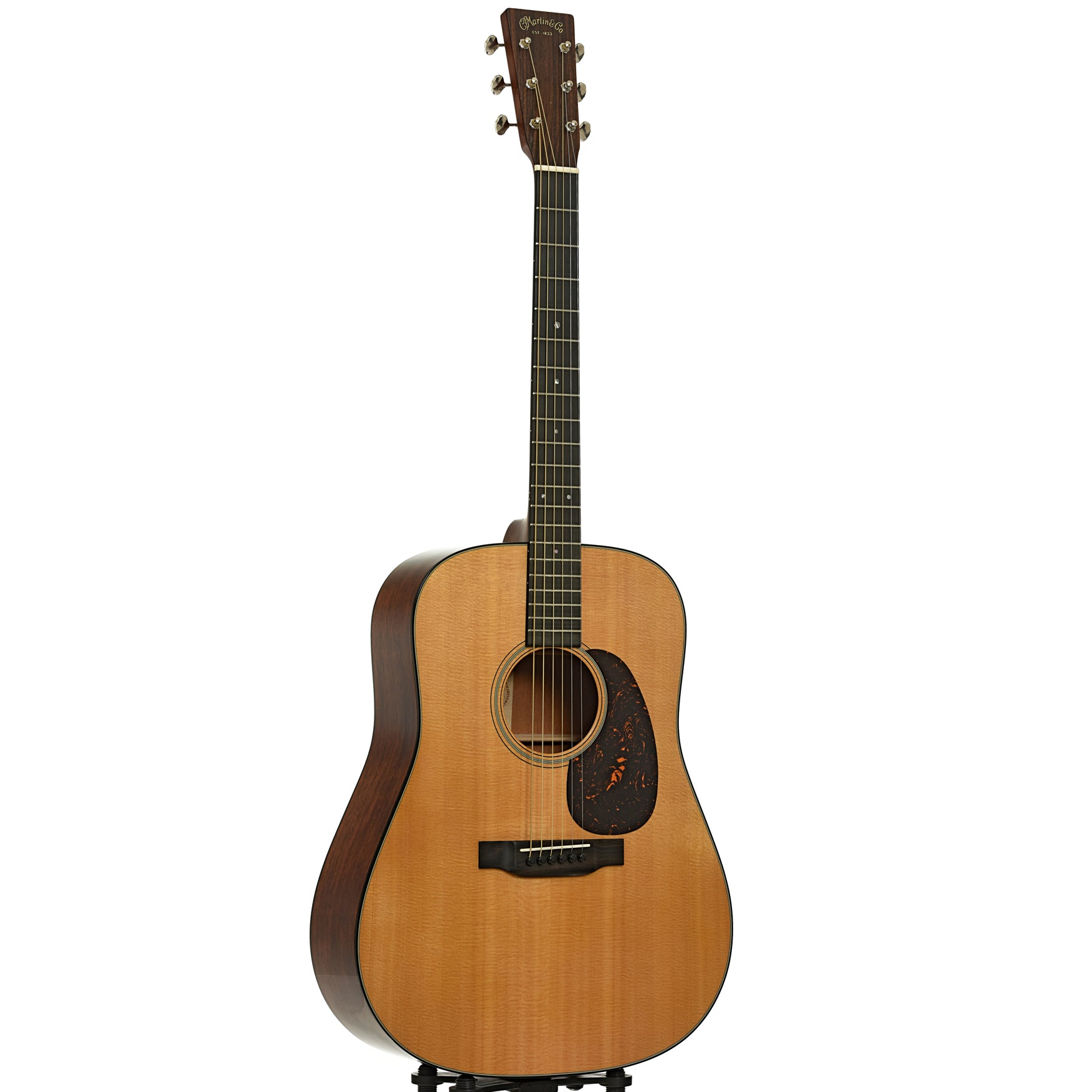 Full front and side of Martin D-18 Acoustic Guitar 