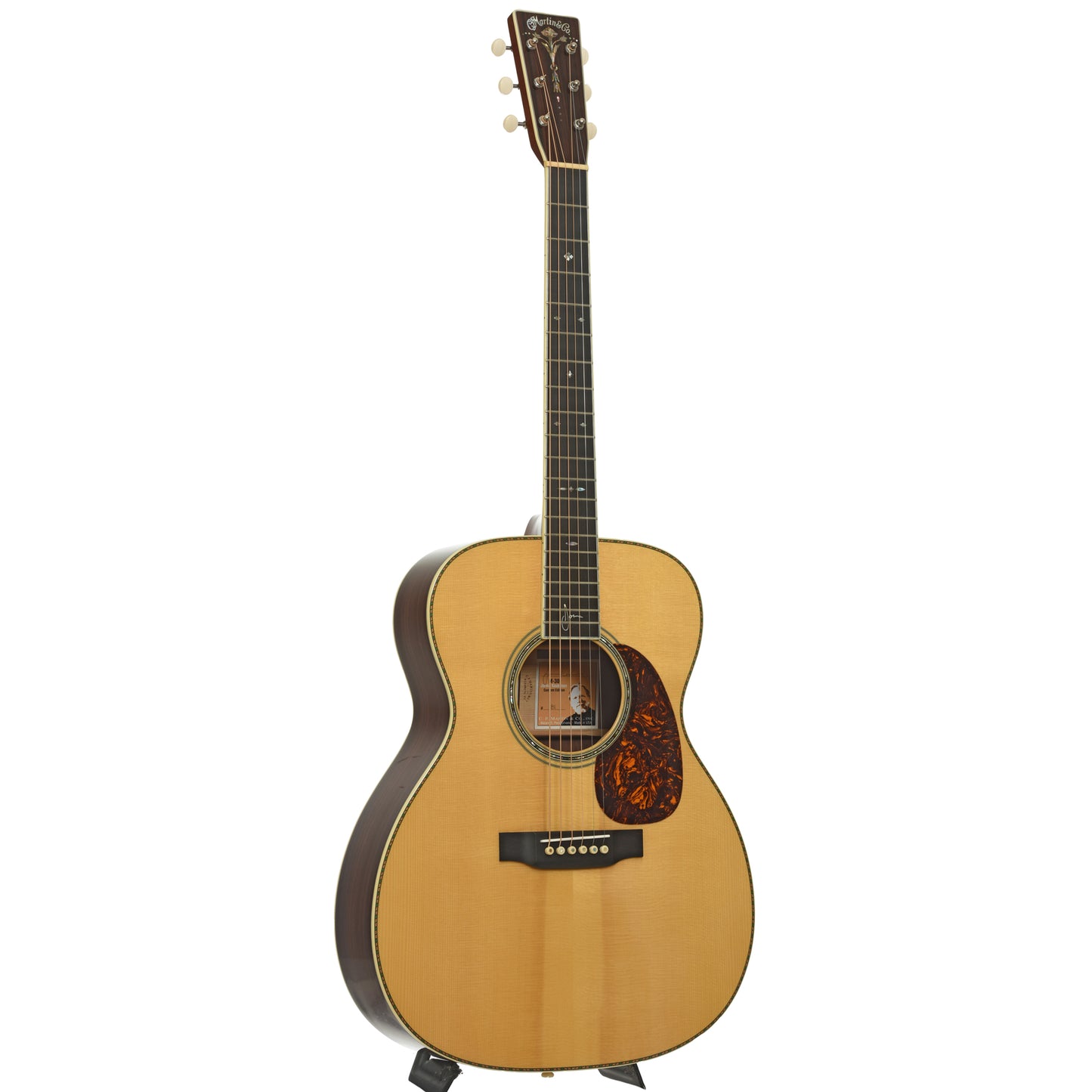 Full front and side of Martin M-30 Jorma Kaukonen Acoustic Guitar