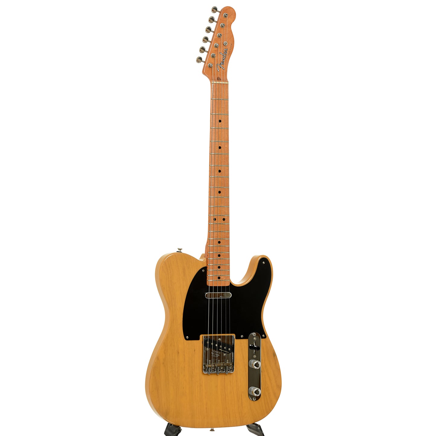 Full front and side of Fender American Vintage Reissue '52 Telecaster Electric Guitar 