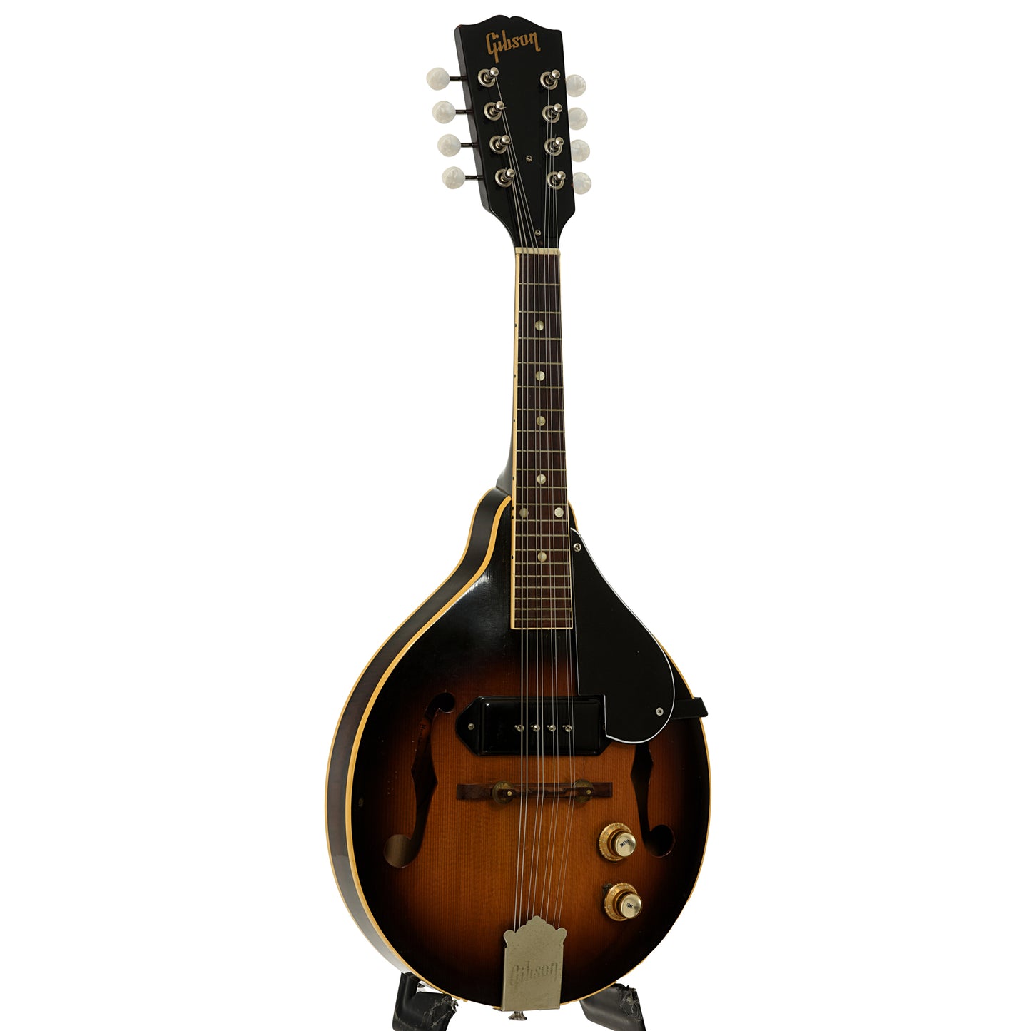Full front and side of Gibson EM-150 Electric Mandolin
