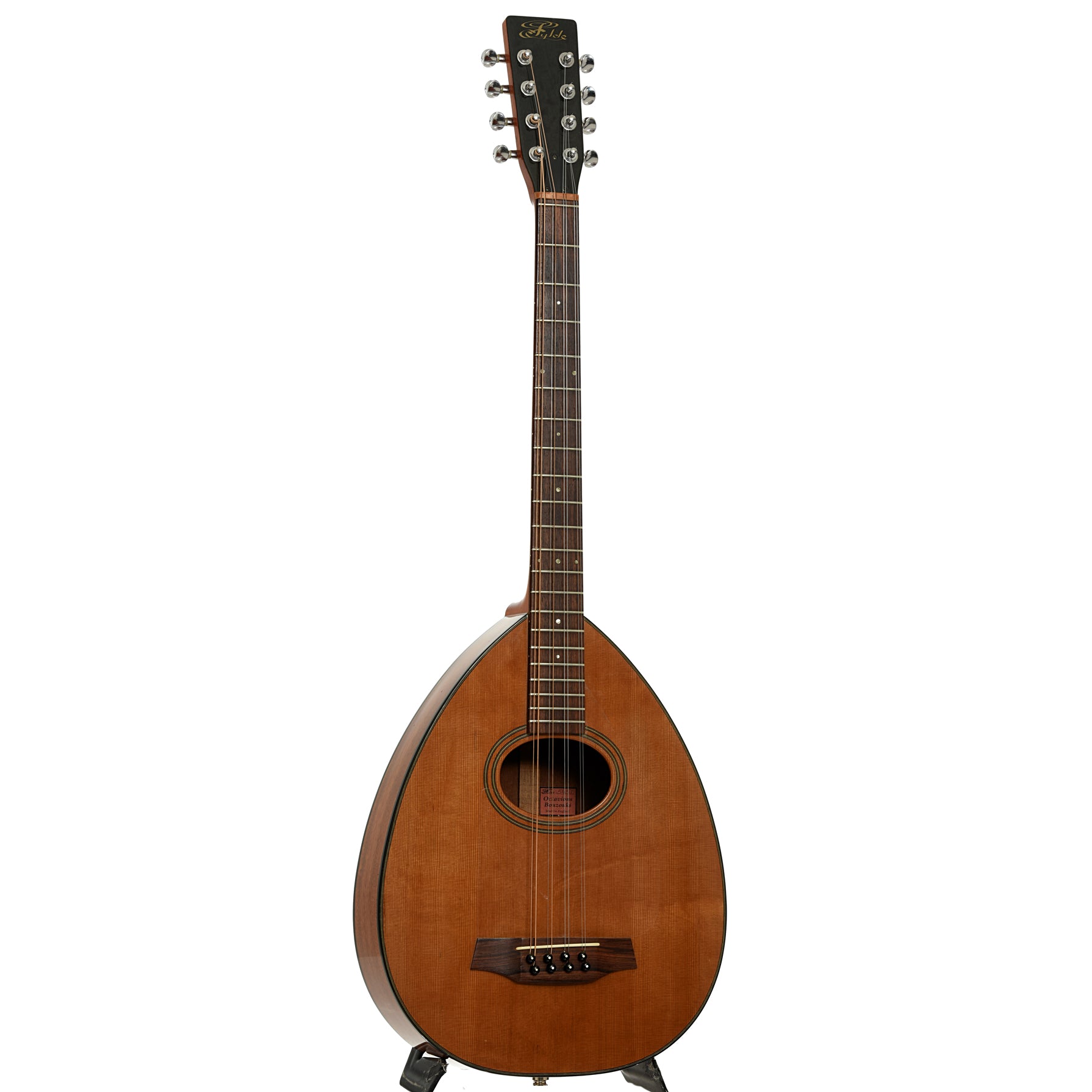 Full front and side of Fylde Octavious Bouzouki 