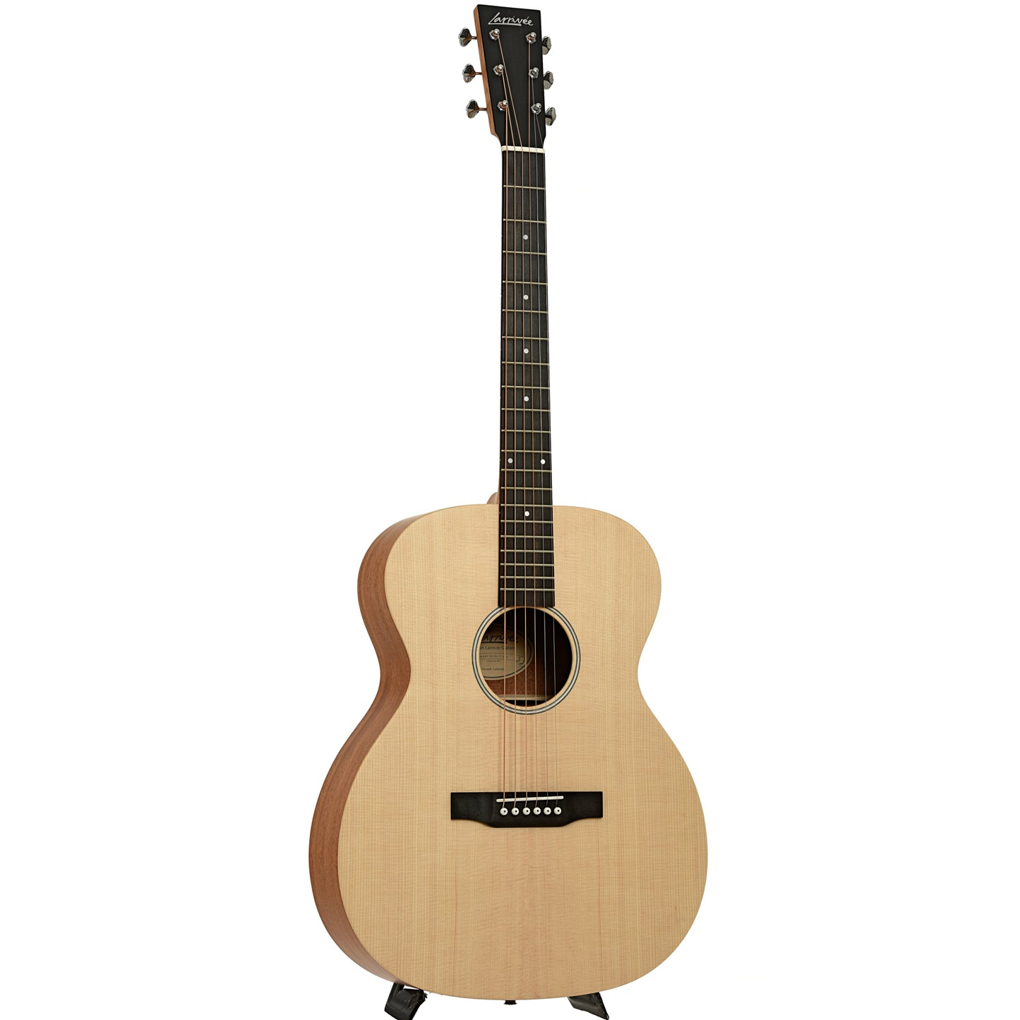 Full front and side of Larrivee Simple 6 OME Traditional Series Acoustic-Electric Guitar