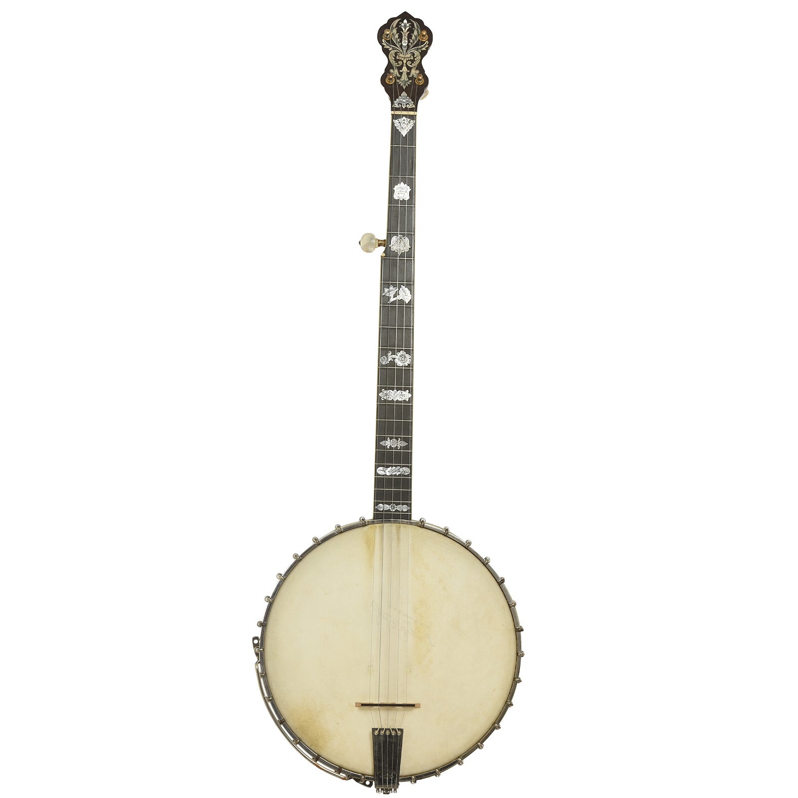Full front of Vega Tubaphone No.9 Openback Banjo