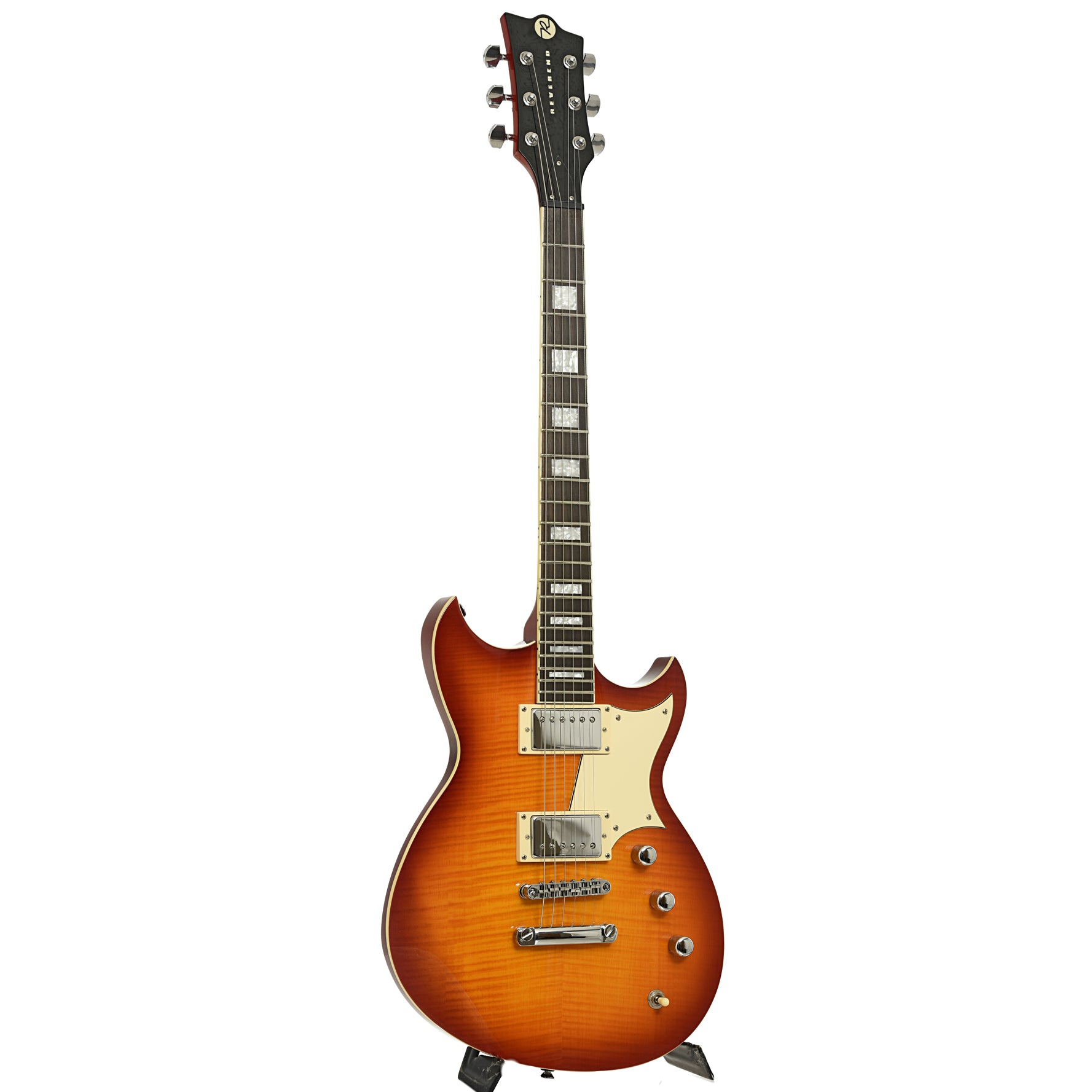 Full fornt and side of Reverend Sensai Electric Guitar