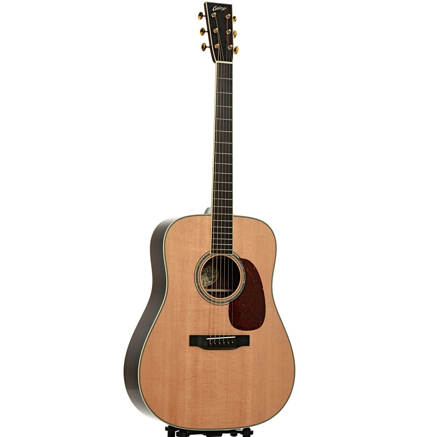 Full front and side of Collings D3 Dreadnought Acoustic Guitar