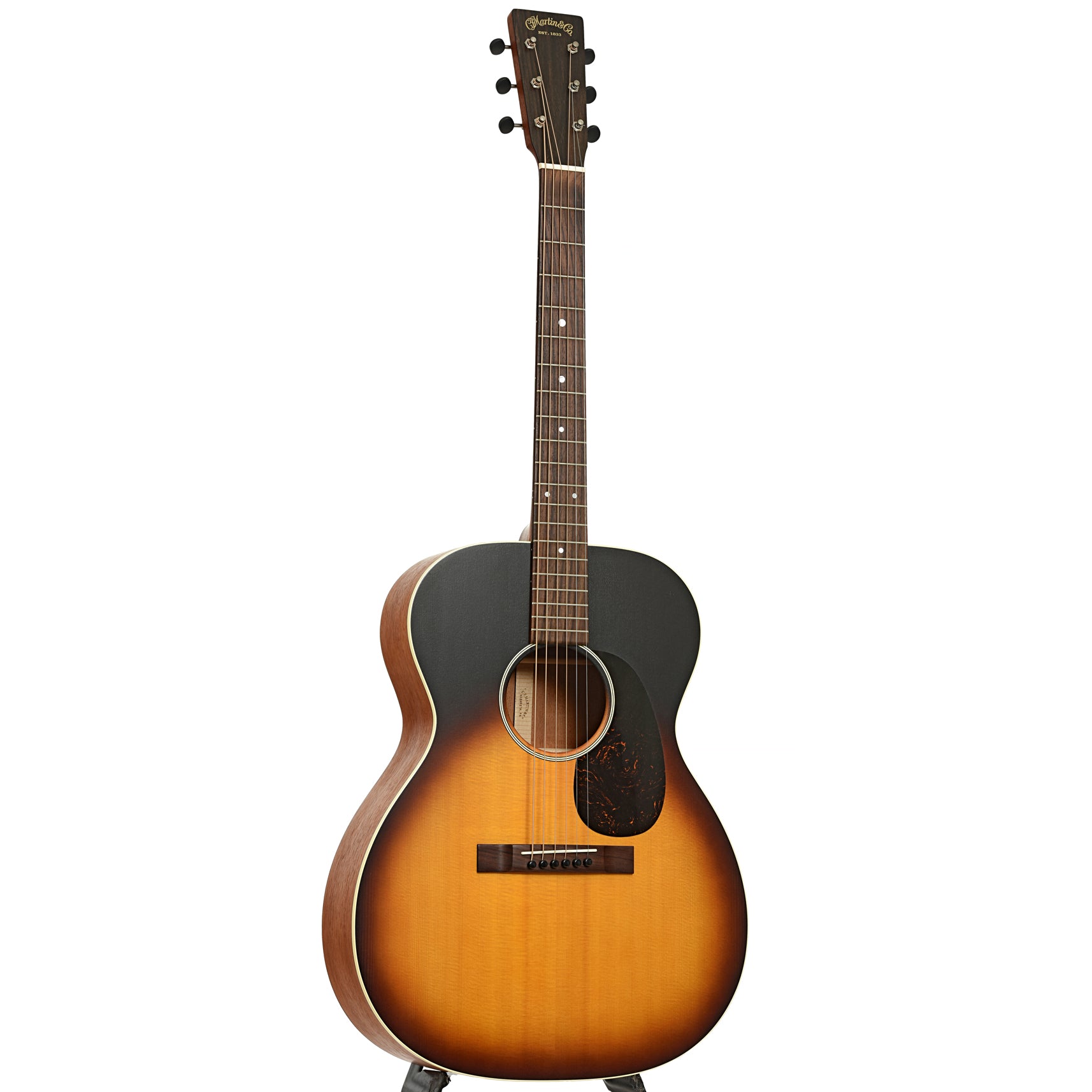 Full front and side of Martin 000-17 Acoustic Guitar 