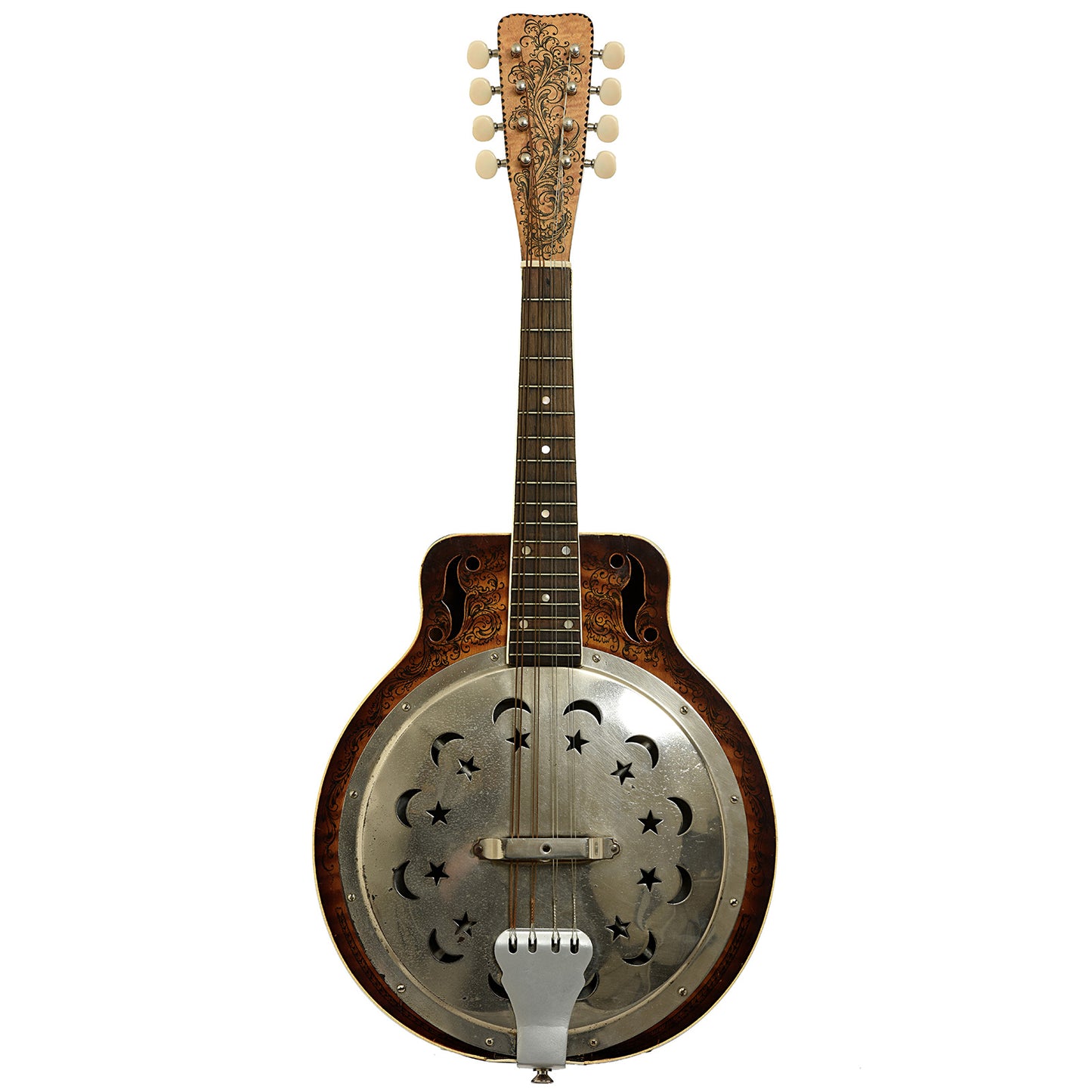 Full front of Dobro D-260 Resonator Mandolin
