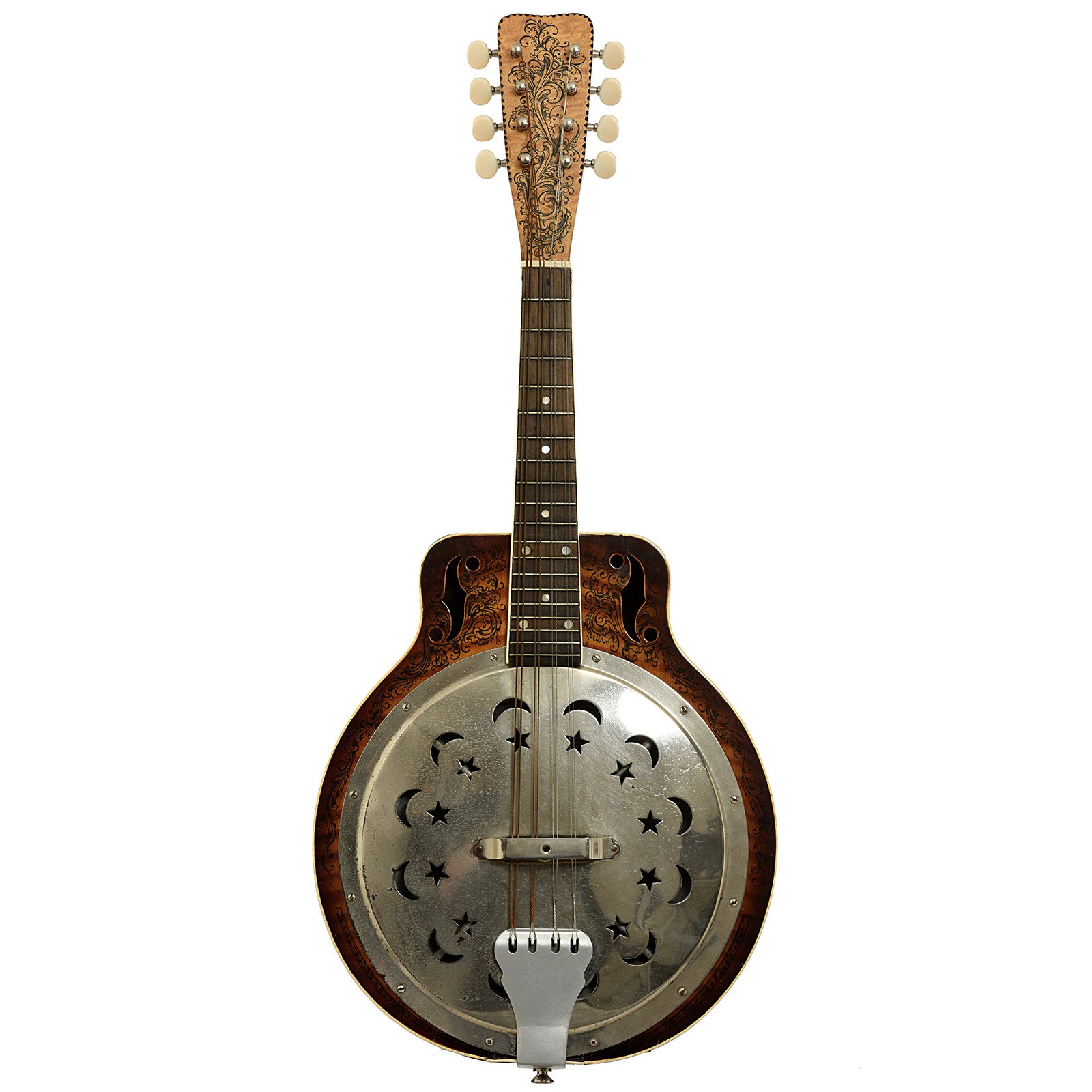 Full front of Dobro D-260 Resonator Mandolin
