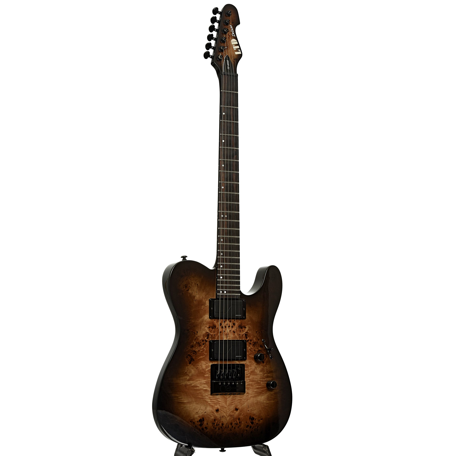Full front and side of ESP LTD TE-1000 Evertune Electric Guitar