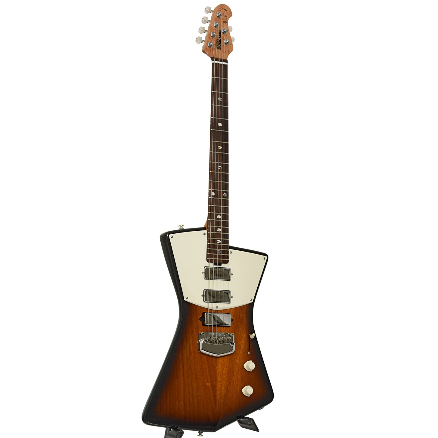 Full front and side of Ernie Ball St. Vincent Electric Guitar 