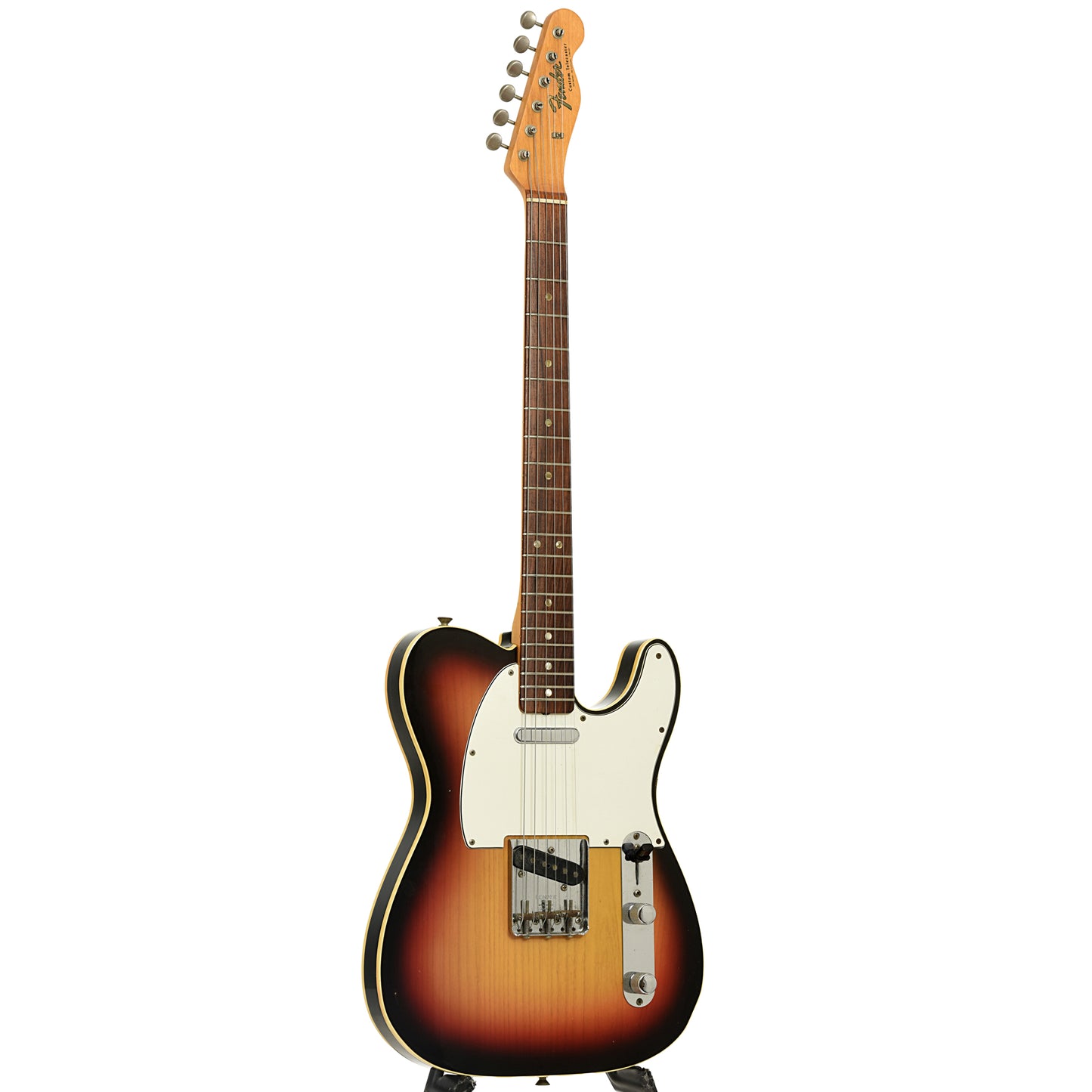 Full front and side of Fender Telecaster Custom Electric Guitar