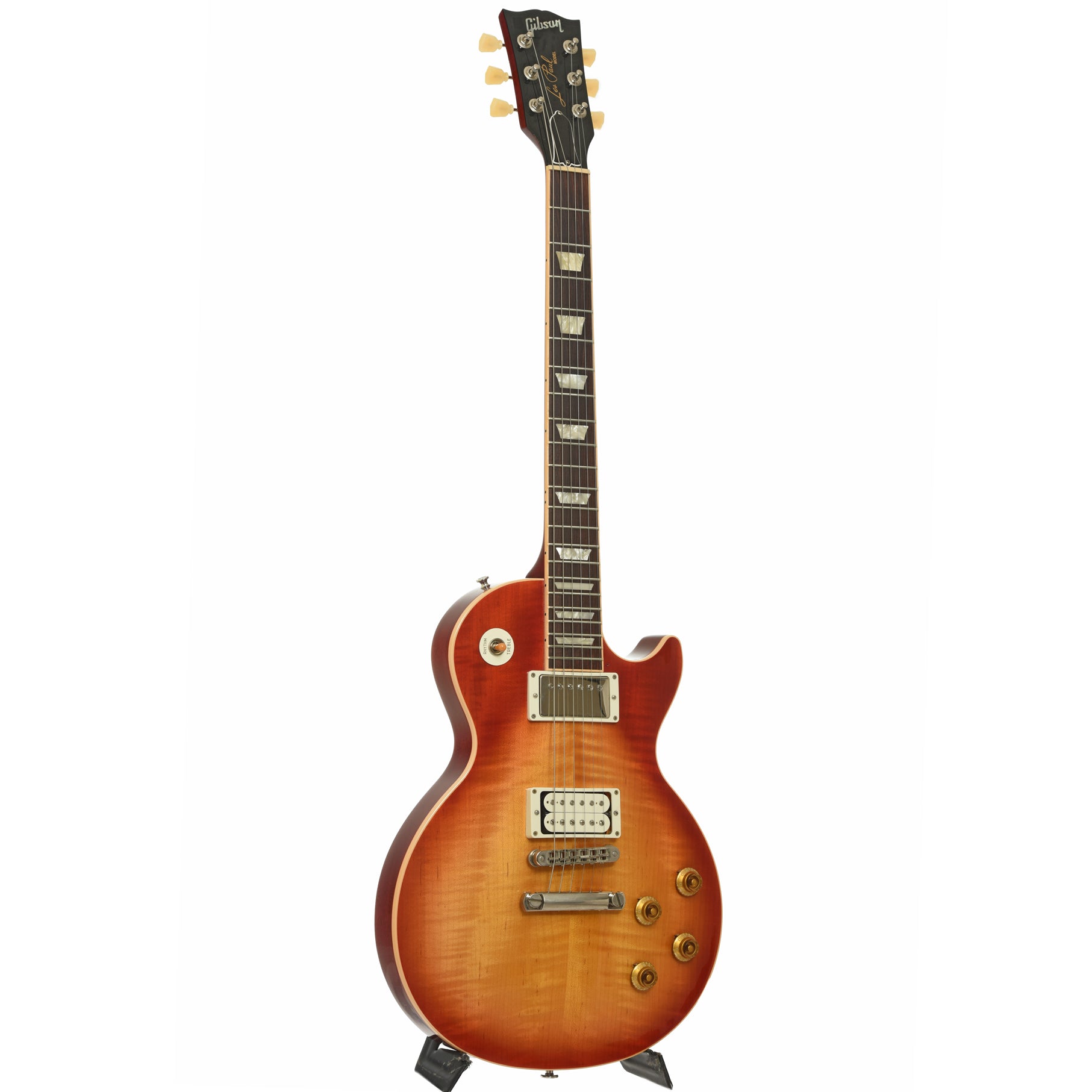 Full front and side of Gibson Les Paul Traditional T Electric Guitar