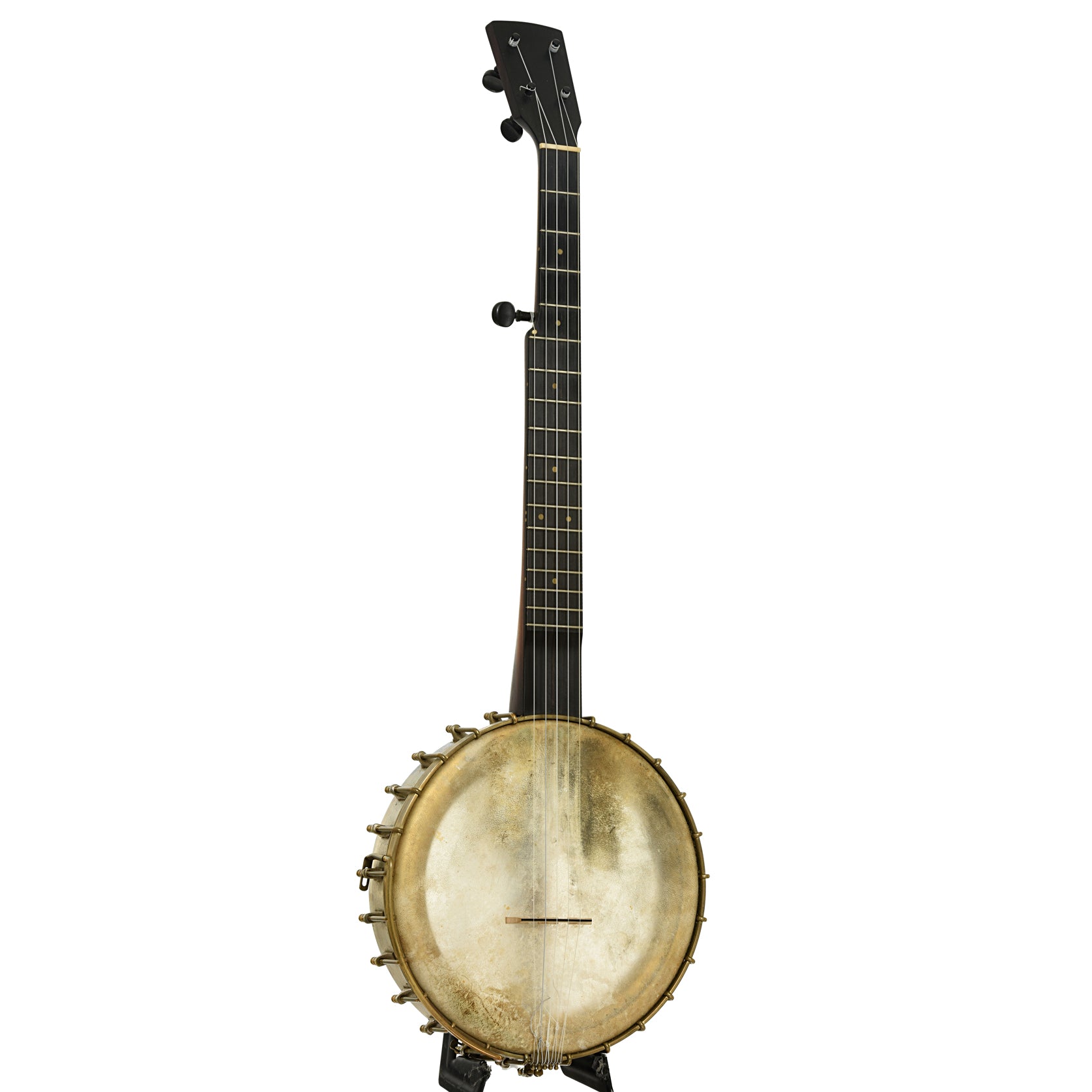 Full frotn and side of Buckbee-Style Open Back Banjo