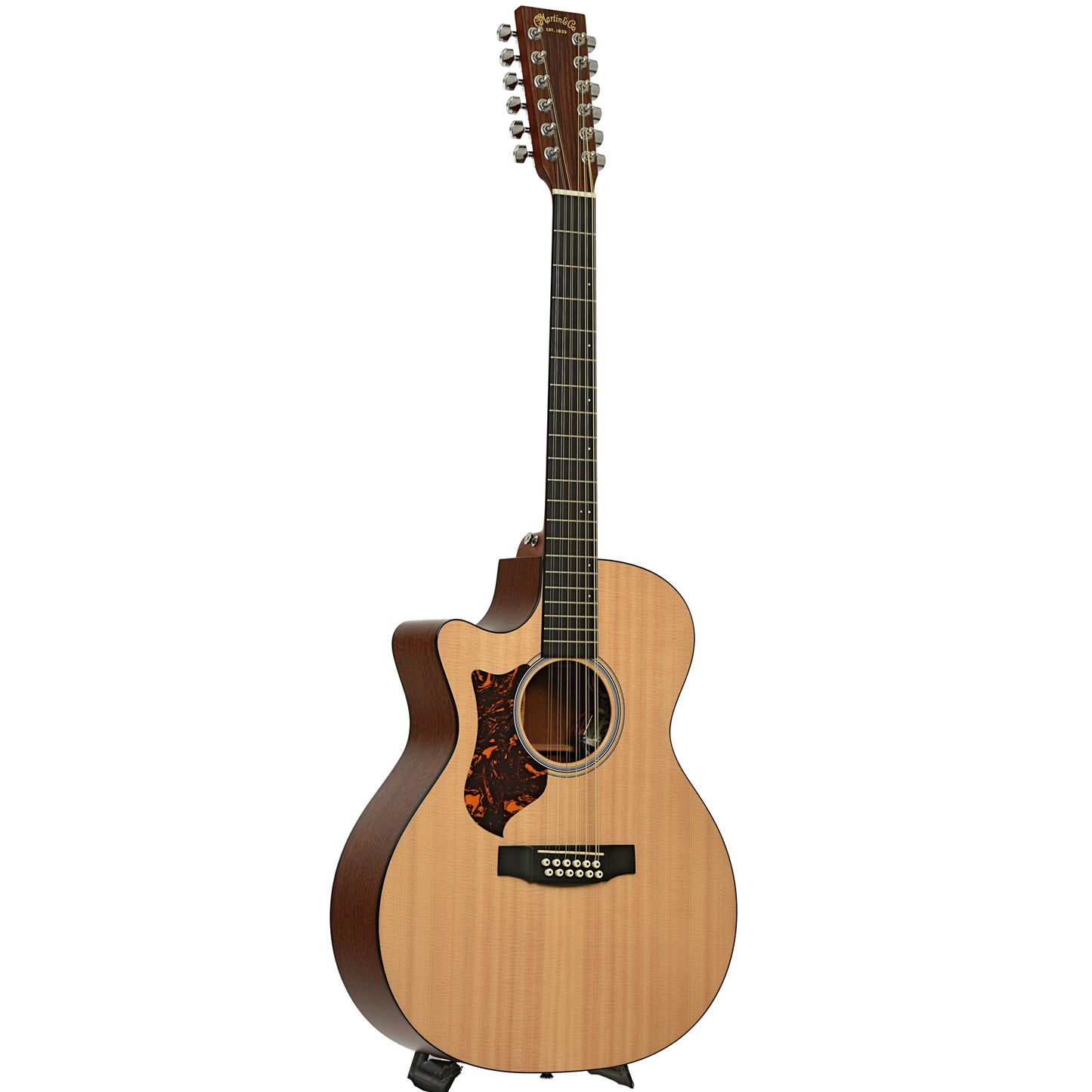 Full front and side of Martin GPC12PA4 12-String Acoustic-Electric Guitar LH 