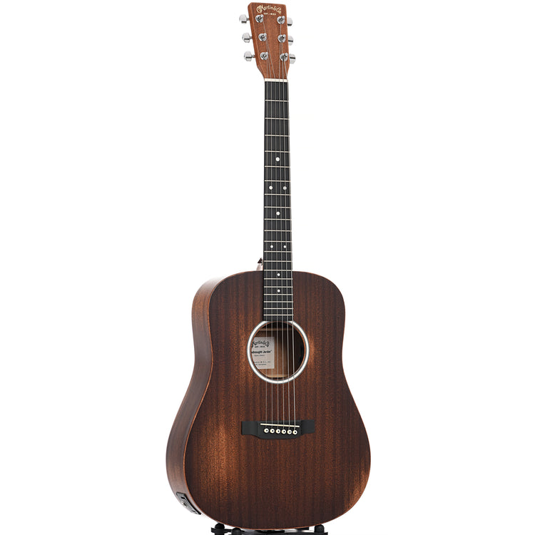 Full front and side of Martin DJR-10E Streetmaster, Lefthanded Dreadnought Junior