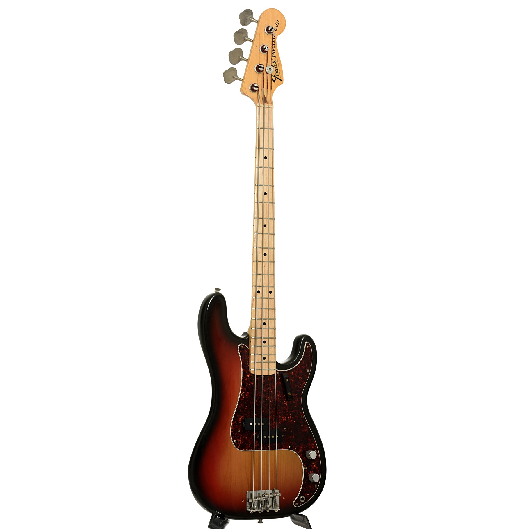 Full front and side of Fender Precision Electric Bass