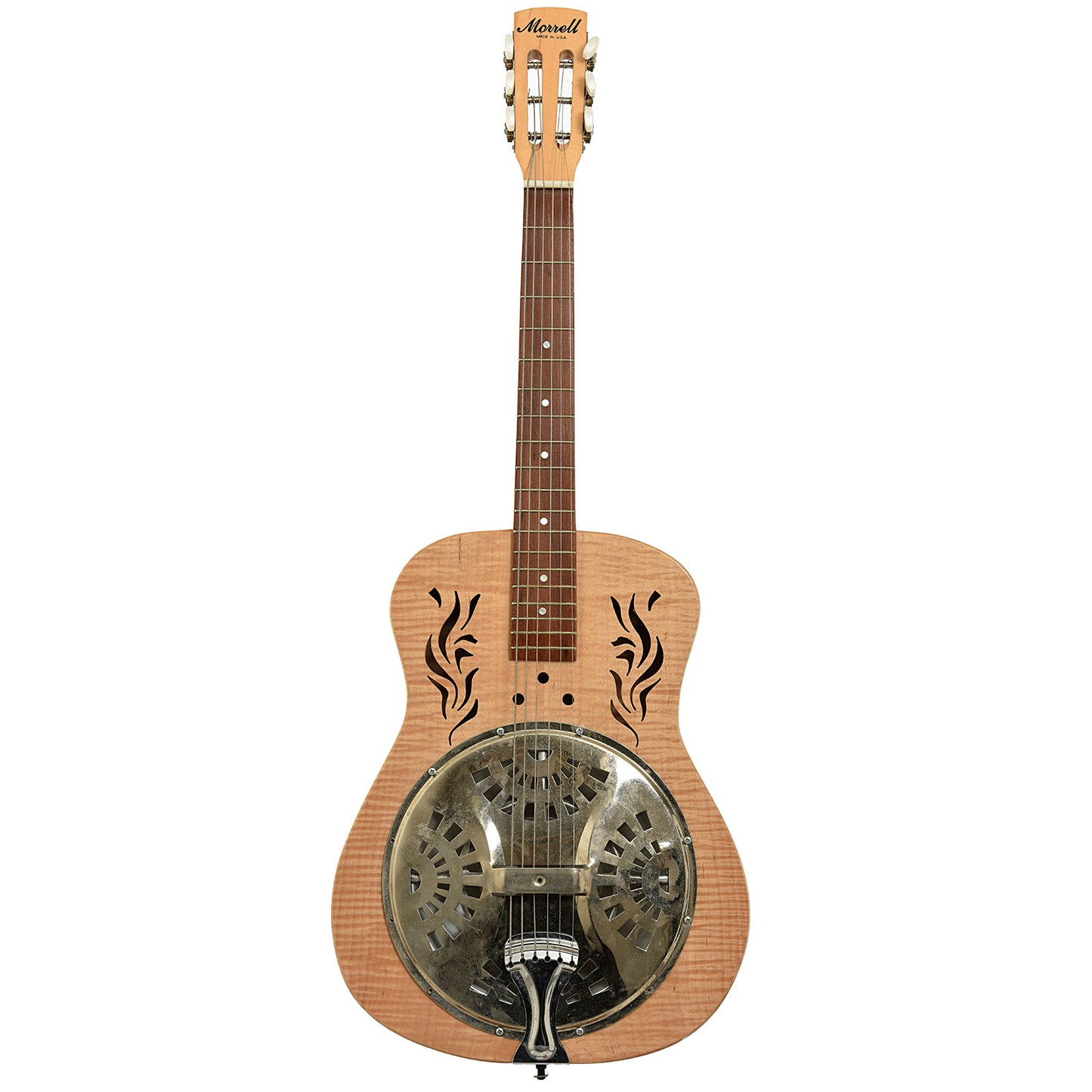 Full front of Morrell Square Neck Resonator Guitar