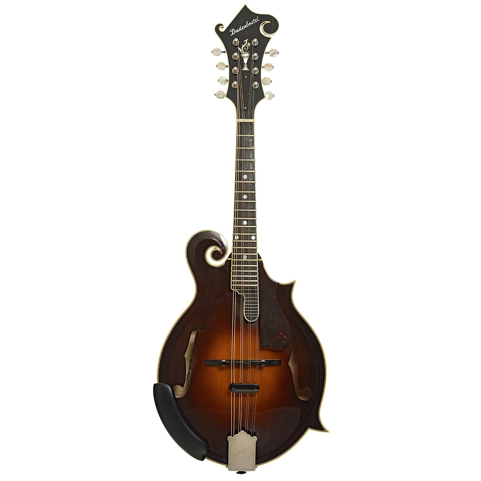 Full front of Dudenbostel F-5 Mandolin  
