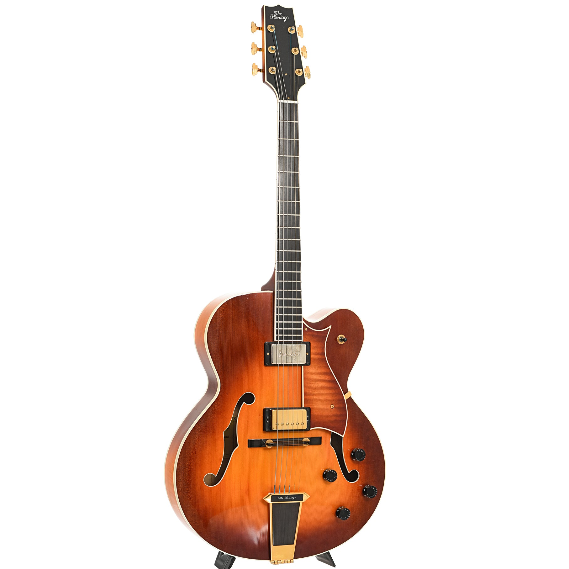 Full front and side of Heritage Eagle Classic Hollowbody Electric Guitar (1992)