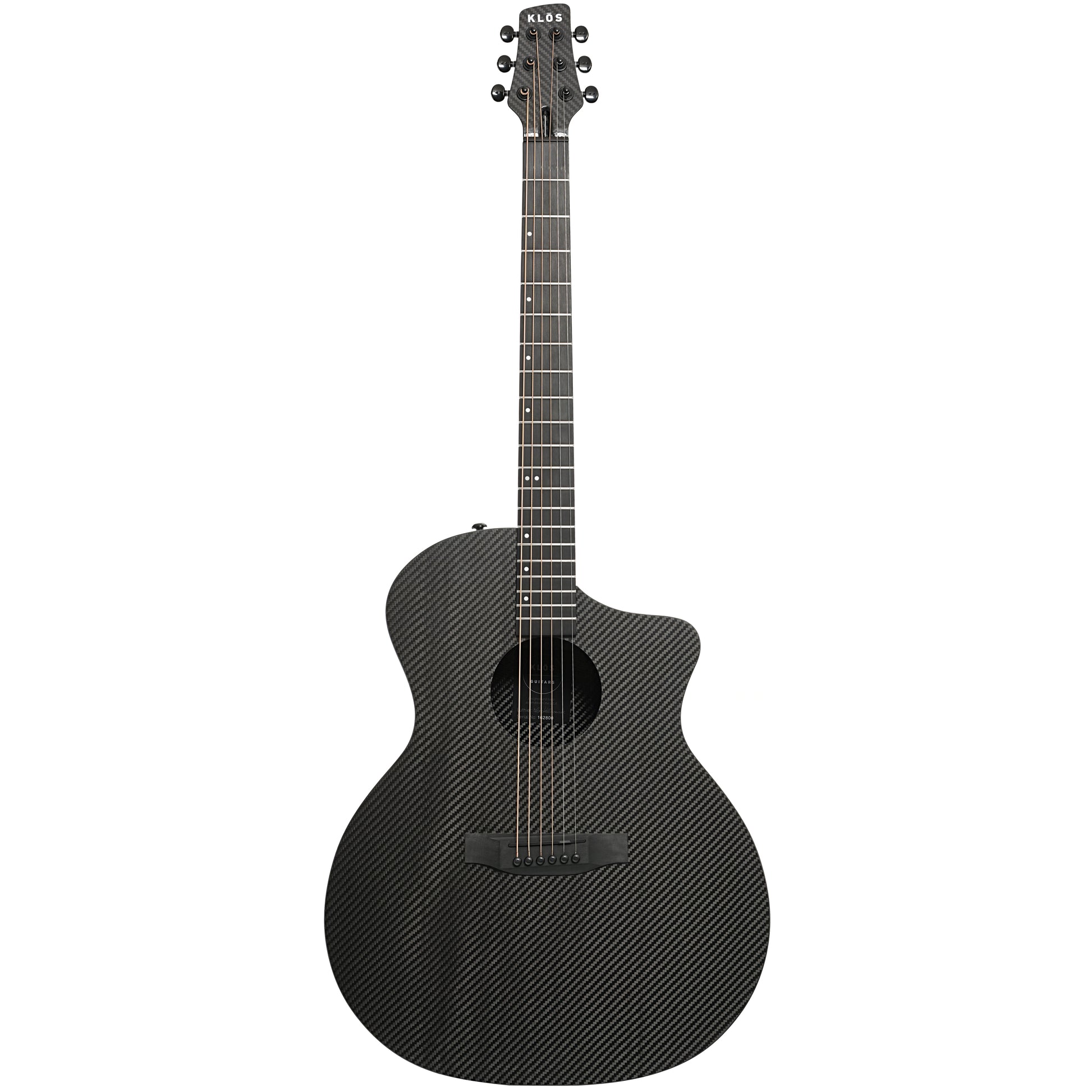 Full front of KLOS Guitars Grand Cutaway Full Carbon Acoustic-Electric Guitar