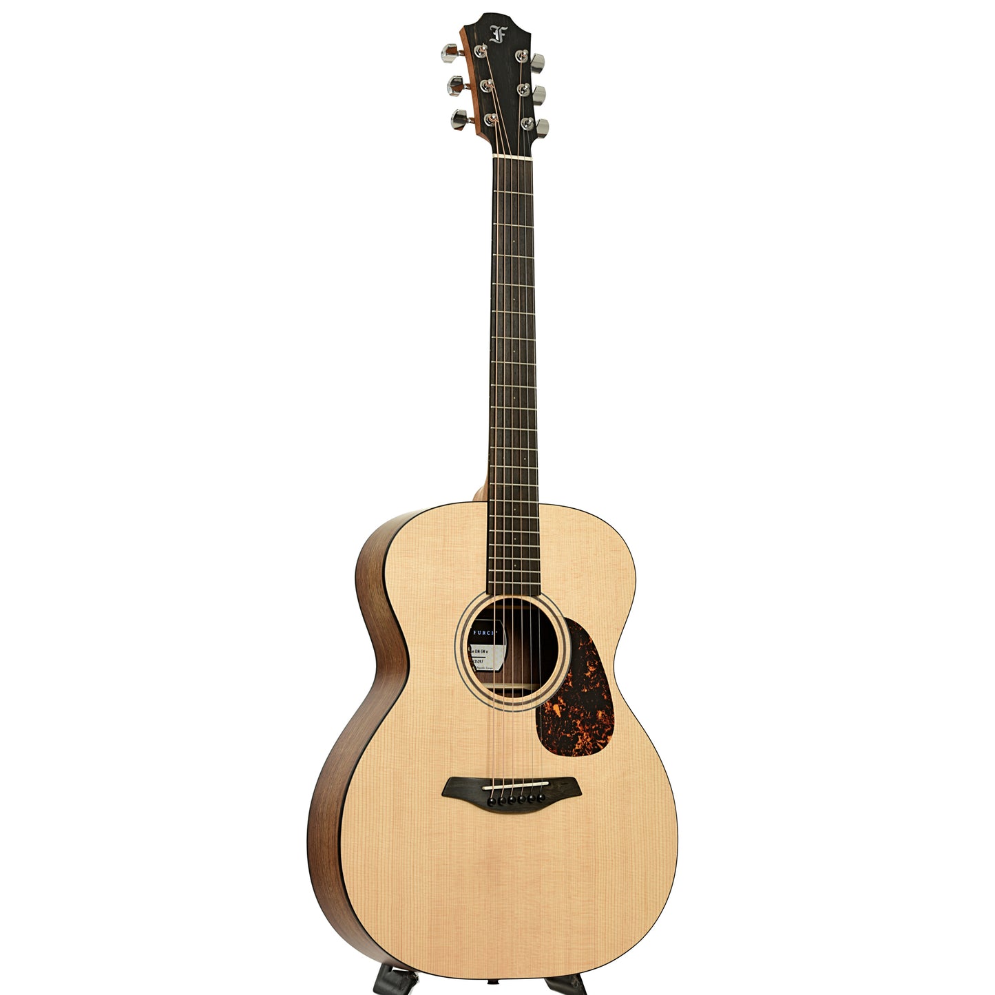 Full front and side of Furch Blue OM-SW EAS Acoustic-Electric Guitar