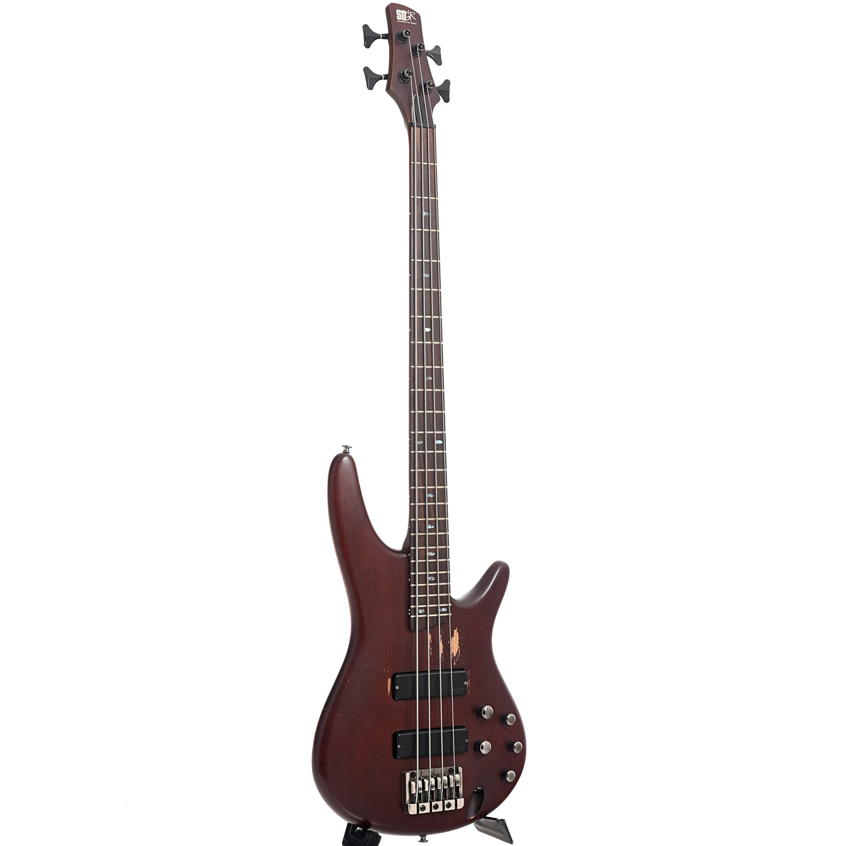 Full front and side of banez SR500 SDGR Electric Bass 