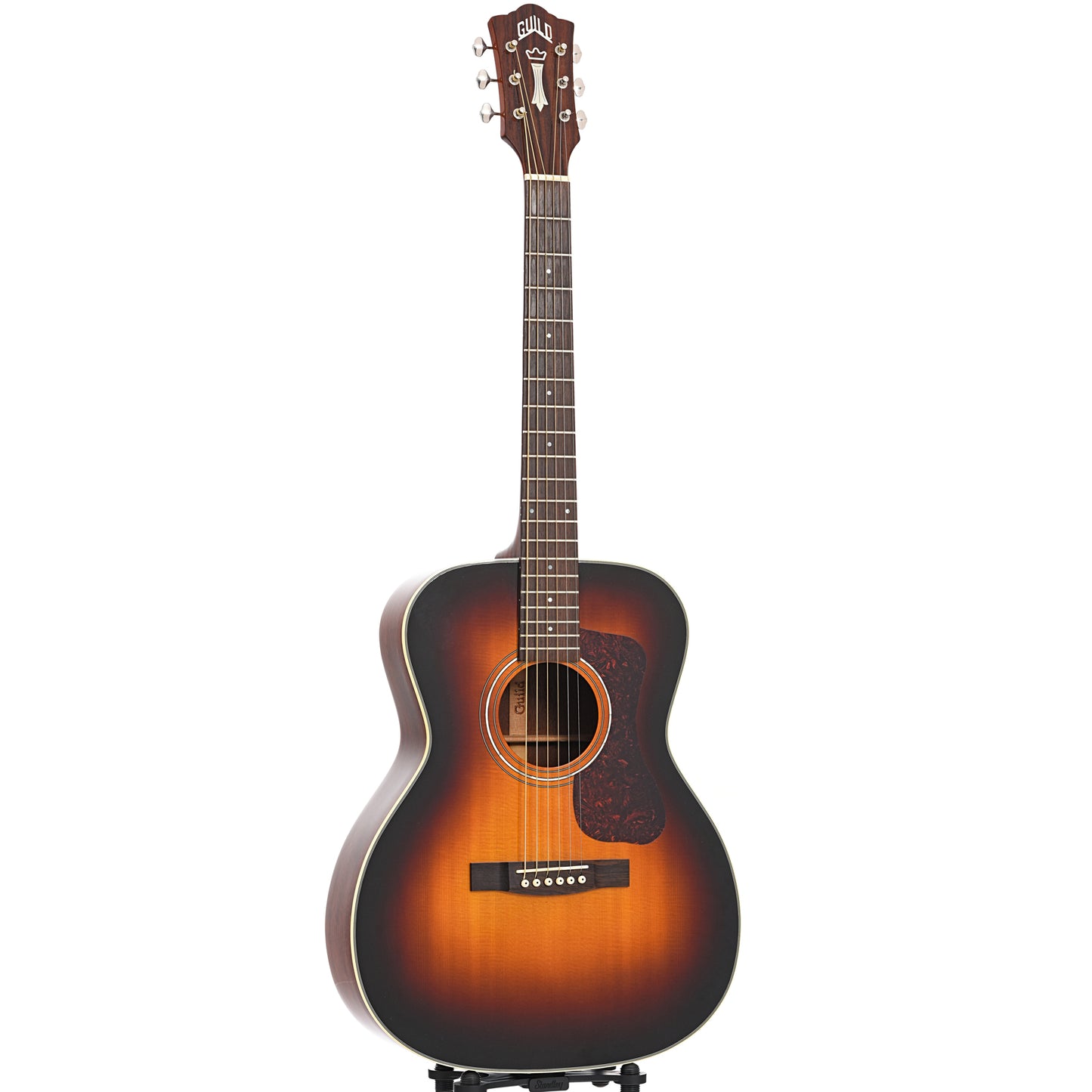 Full front and side of Gulid OM-140 Westerly Acoustic Guitar (2015)