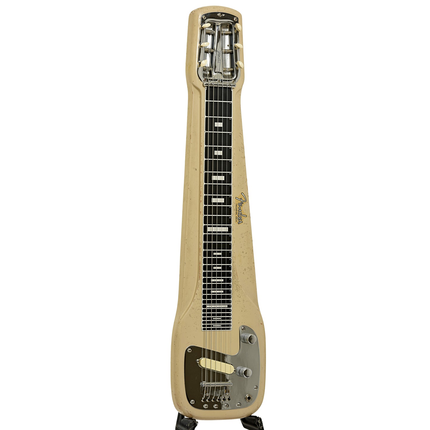 Full front and side of Fender Studio Deluxe Lap Steel 