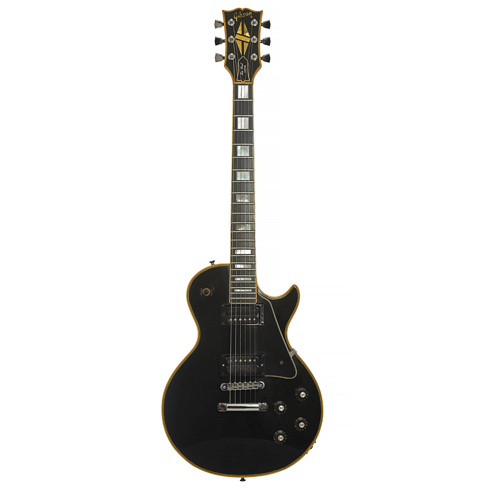 Full front of Gibson Les Paul Custom Electric Guitar 