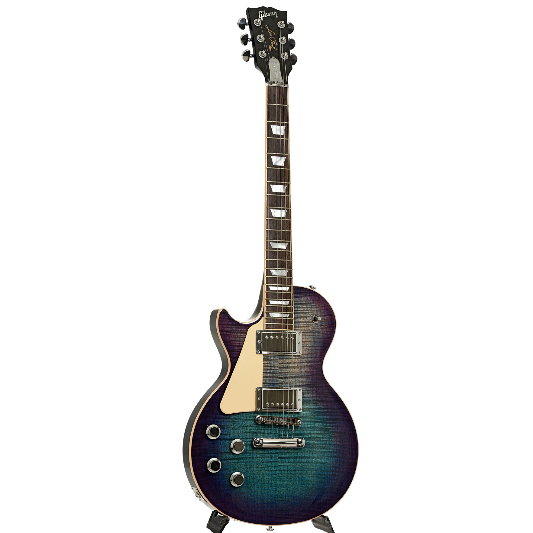 Full front and side of Gibson Les Paul Standard High Performance LH Electric Guitar
