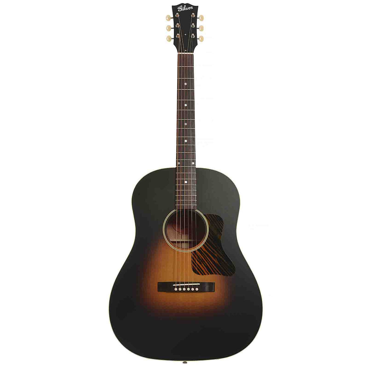 Full Front of Gibson J-45 Century 12-Fret Acoustic Guitar & Case, Vintage Sunburst