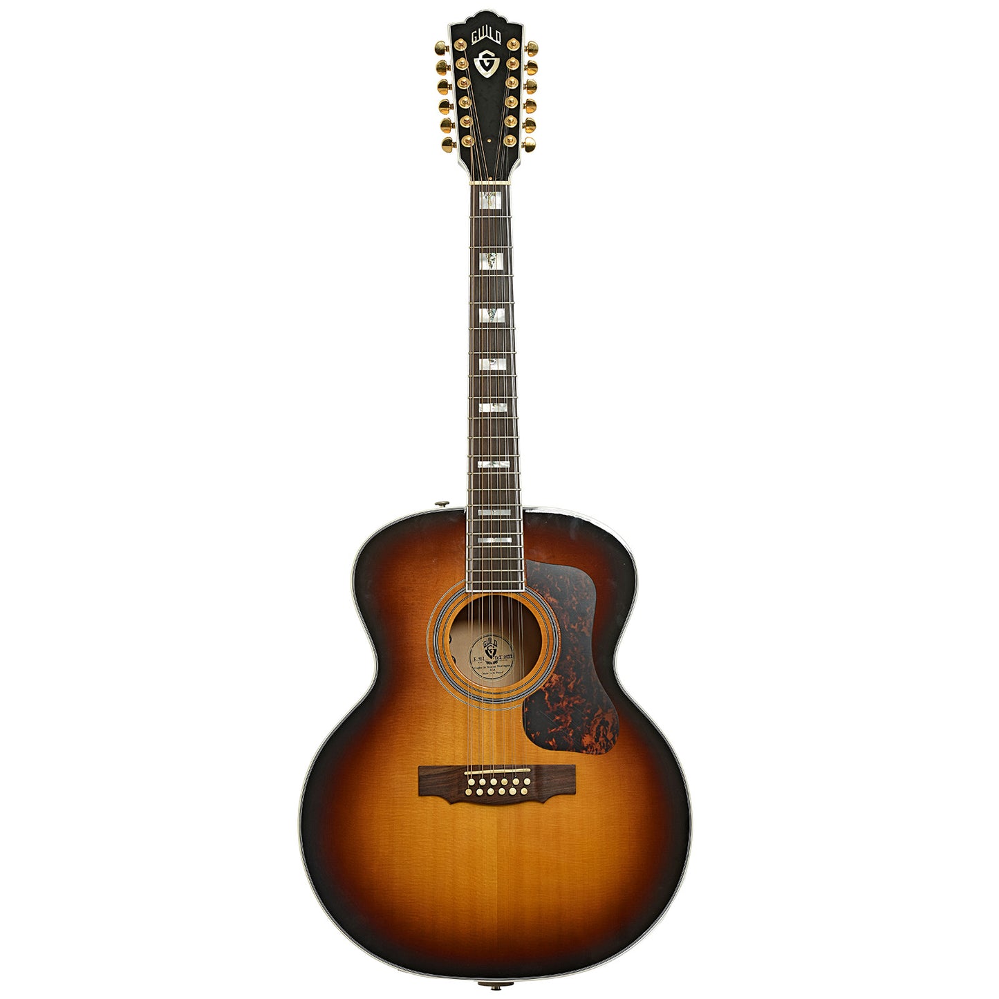 Full front of Guild F412 12-string acoustic guitar