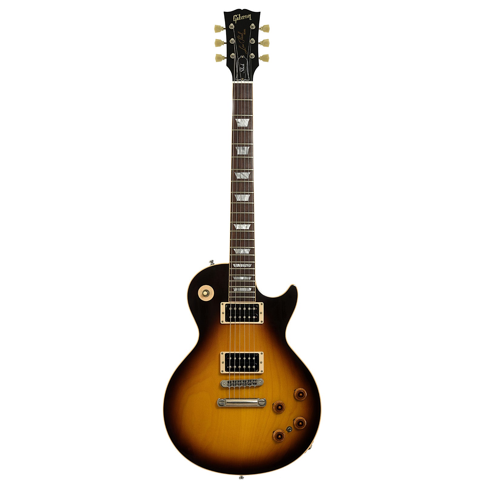 Full front of Gibson Custom Shop Slash Signature Les Paul Standard Prototype Electric Guitar