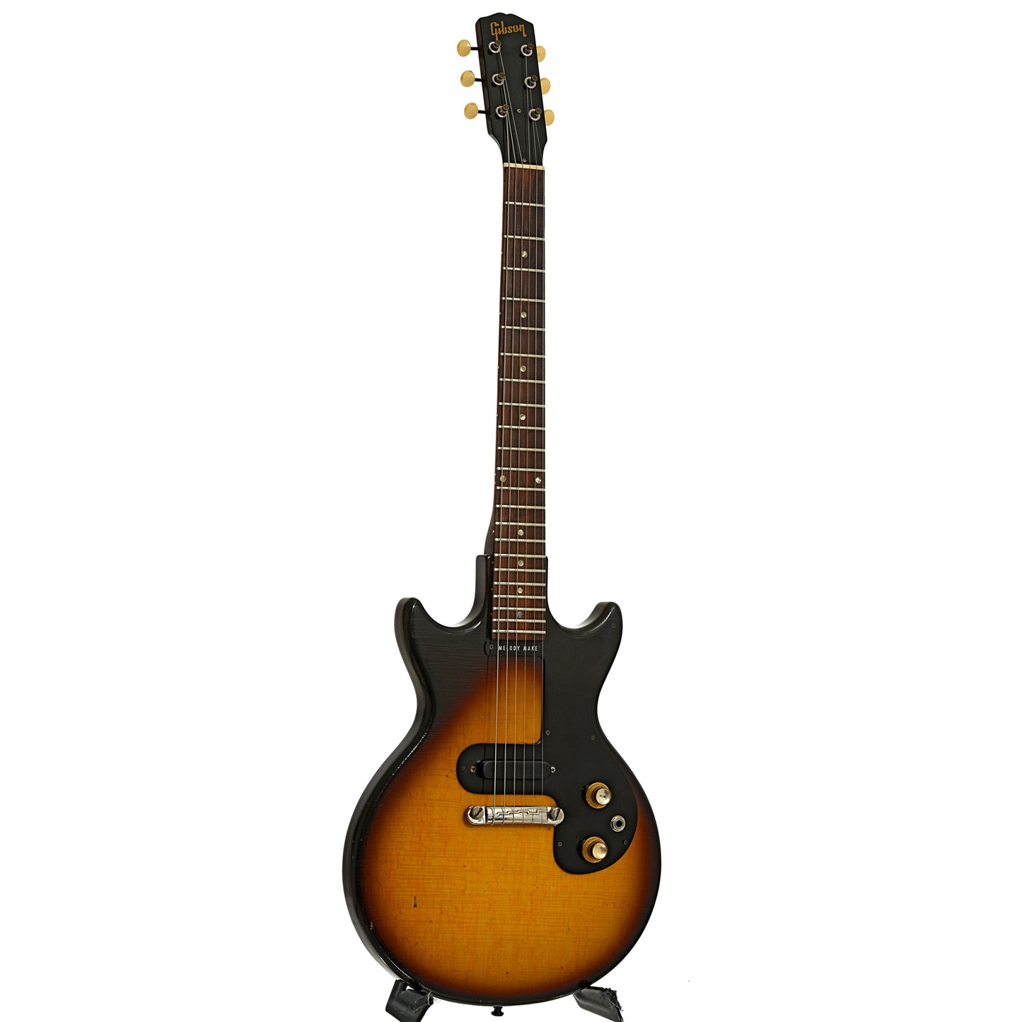 Full front and side of Gibson Melody Maker Electric Guitar
