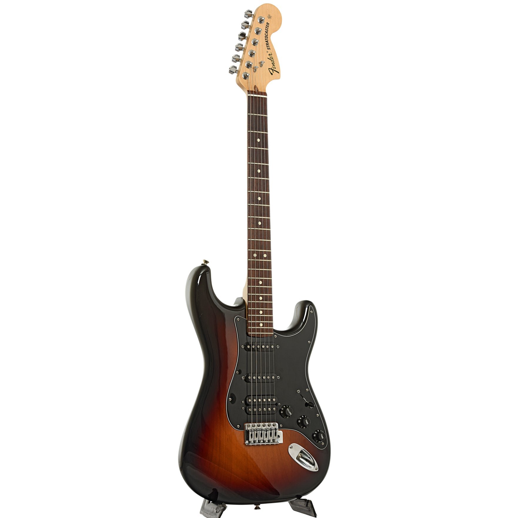 Full fornt and side of Fender American Special Stratocaster HSS Electric Guitar
