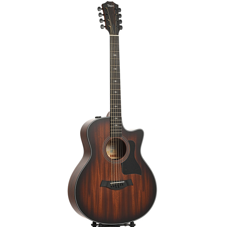 Full front and side of Taylor 326ce Baritone 8-String Special Edition Acoustic