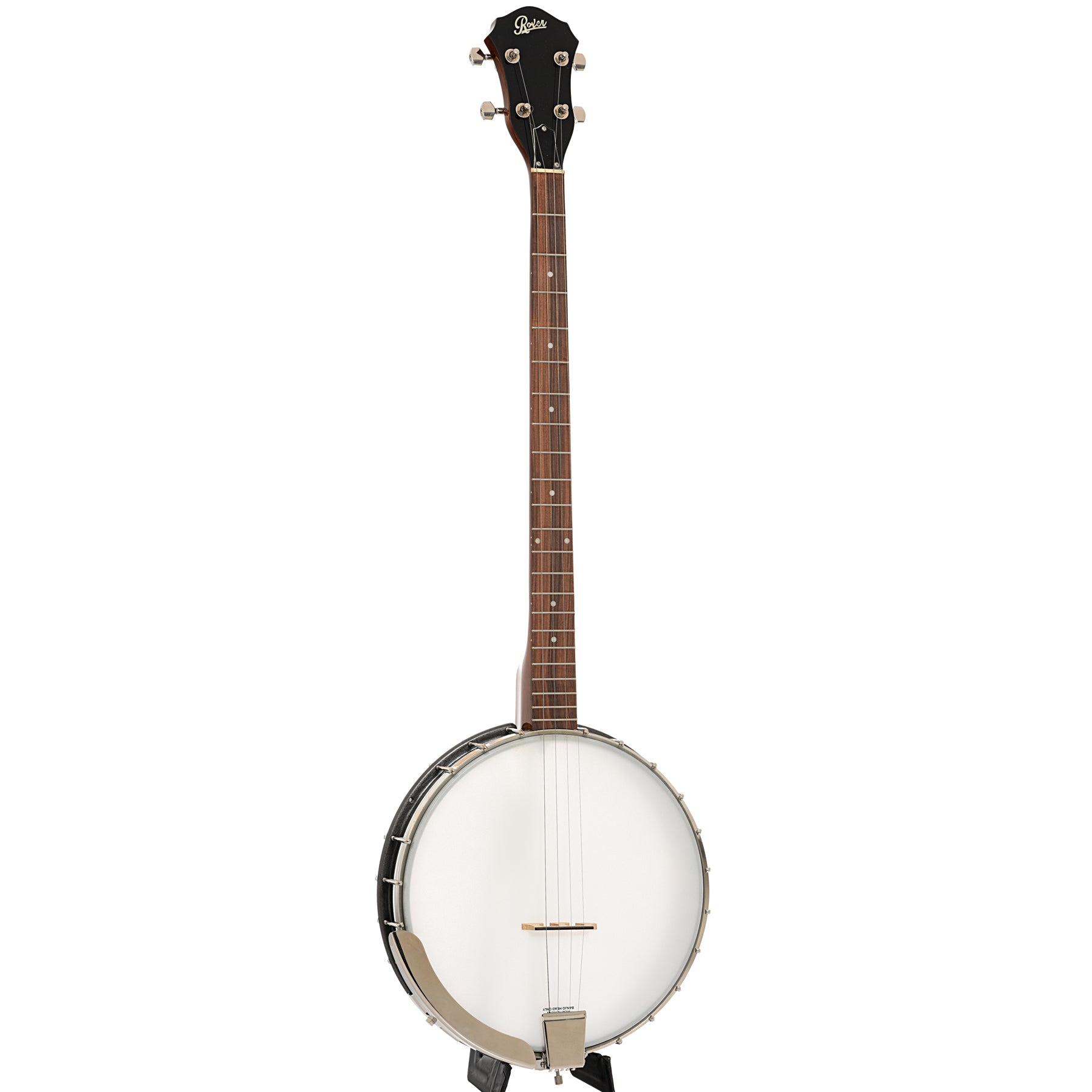 Full front and side of Rover RB-20P Plectrum Openback Banjo