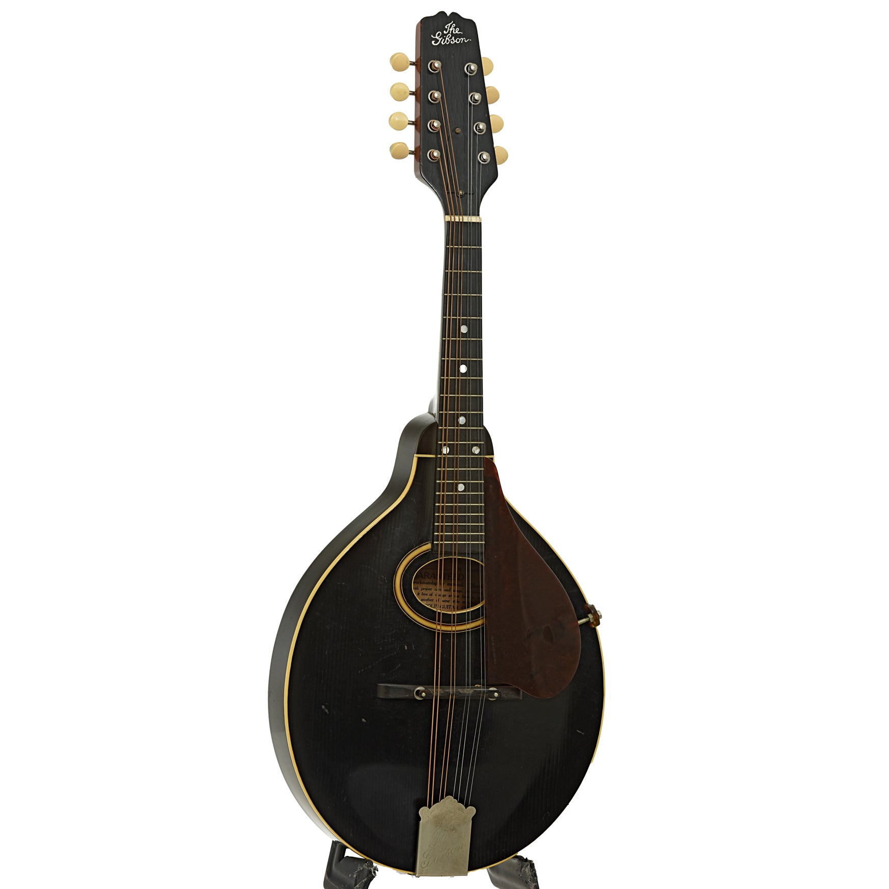 Full front and side of Gibson A Snakehead Mandolin