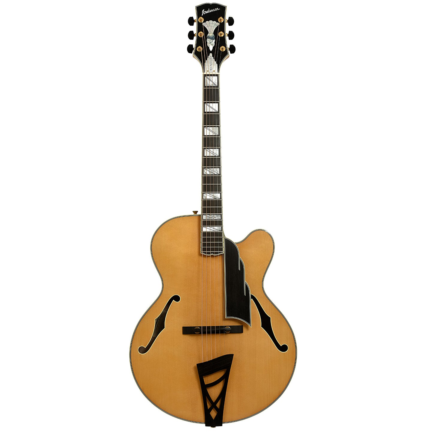 Full front of Andersen Emerald City Hollowbody Archtop Acoustic Guitar 
  
