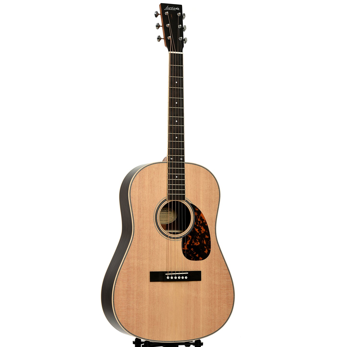 Full front and side of Larrivee SD-40R Legacy Series Slope Shoulder Dreadnought Acoustic Guitar