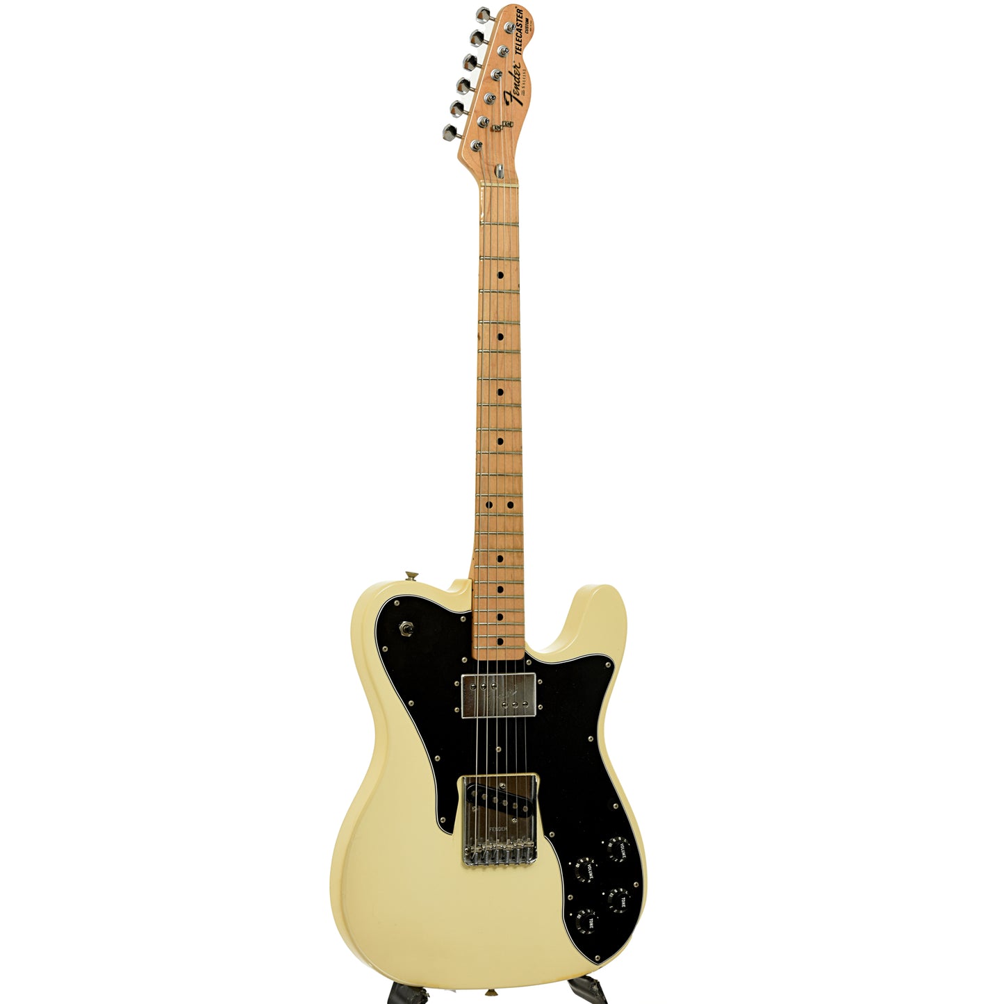 Full front and side of Fender Telecaster Custom Electric Guitar