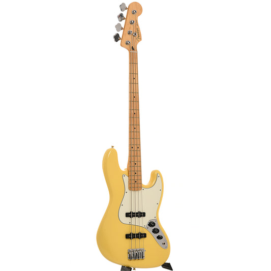 Full front and side of Fender Player Jazz Bass
