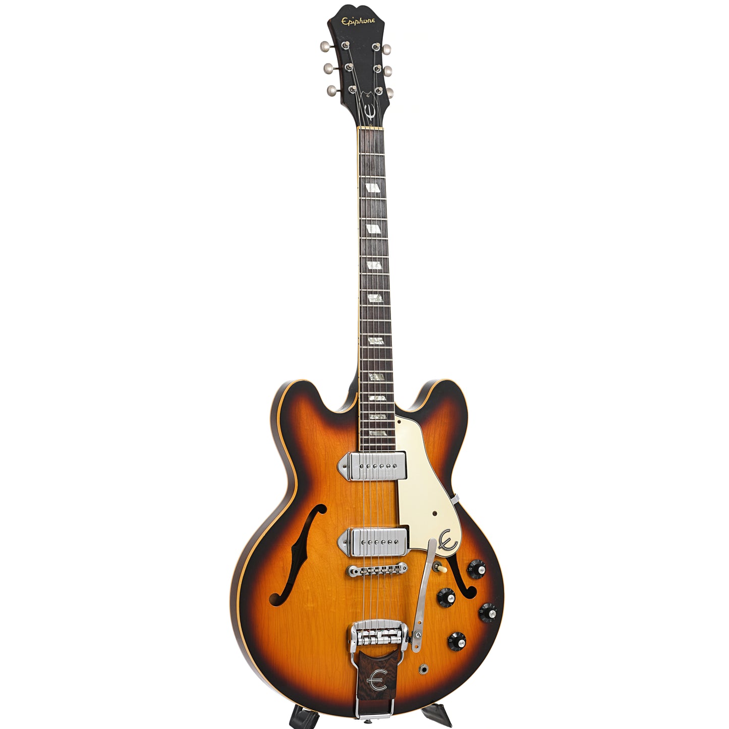 Full front and side of Epiphone E230TD Casino Hollowbody Electric Guitar (1967)
