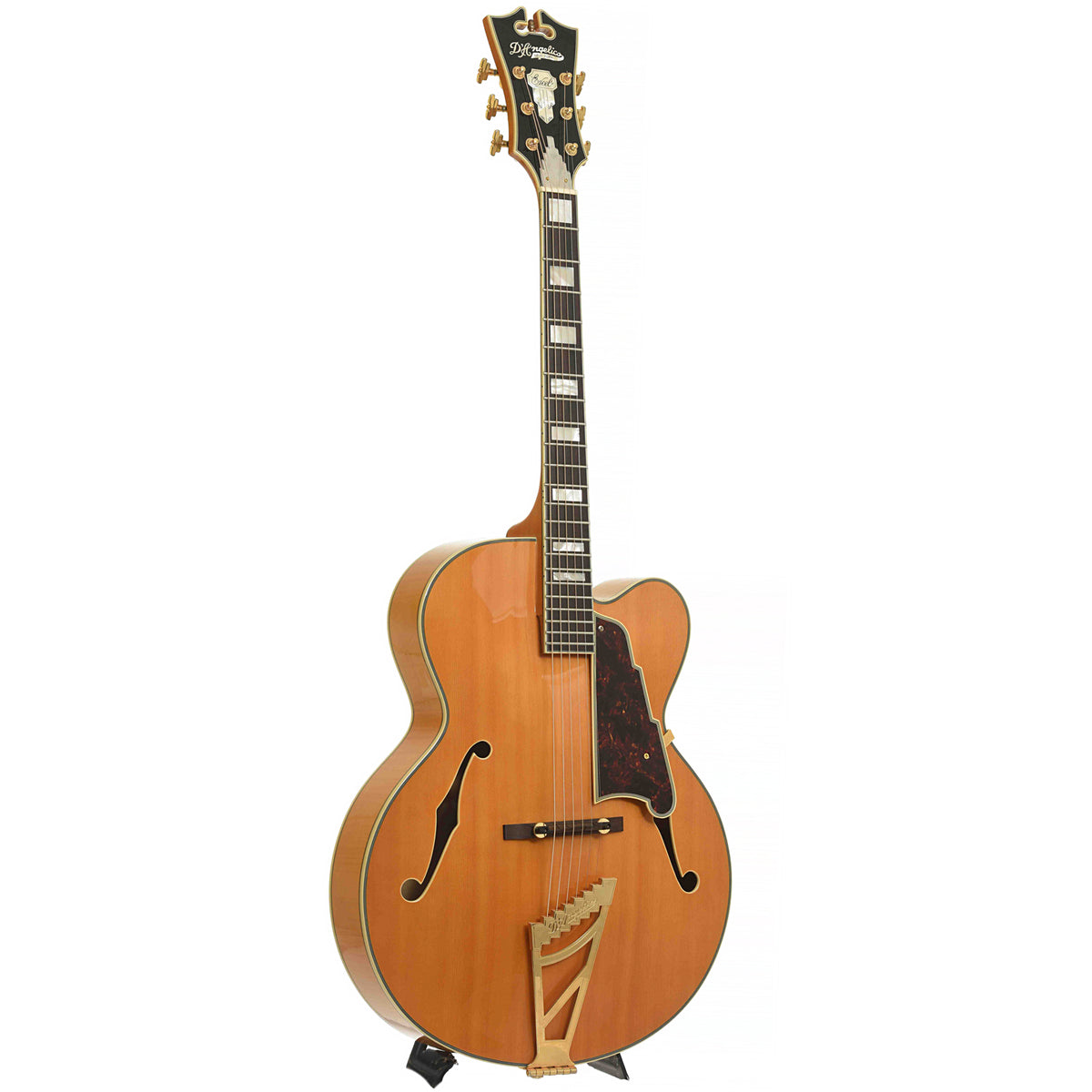 Full front and side of D'Angelico EXL-1