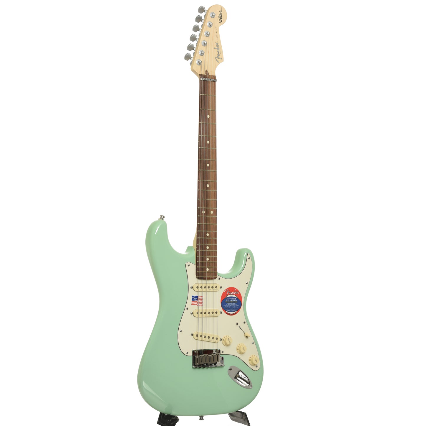 Full front and side of Fender Jeff Beck Stratocaster Electric Guitar2q11111111