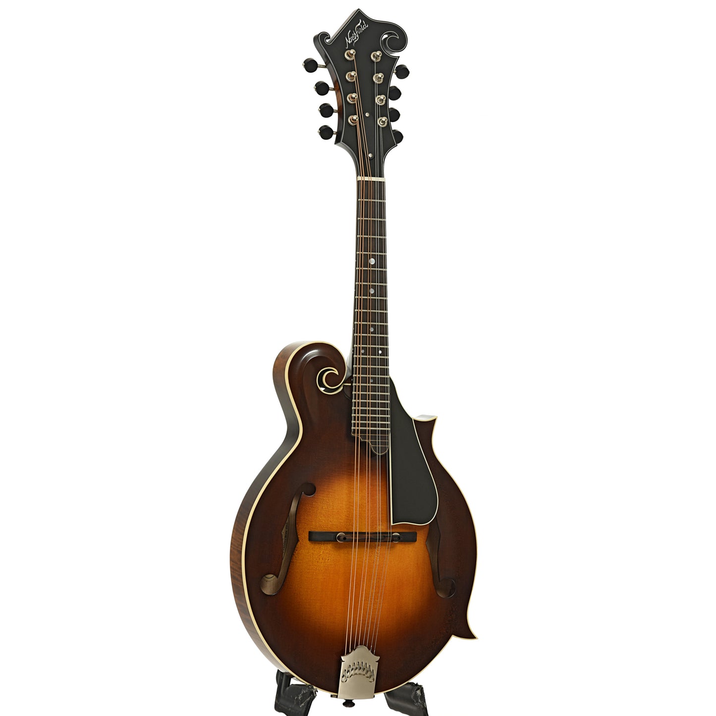 Full front and side of Northfield Workshop S-Series NFS-F5E Mandolin 