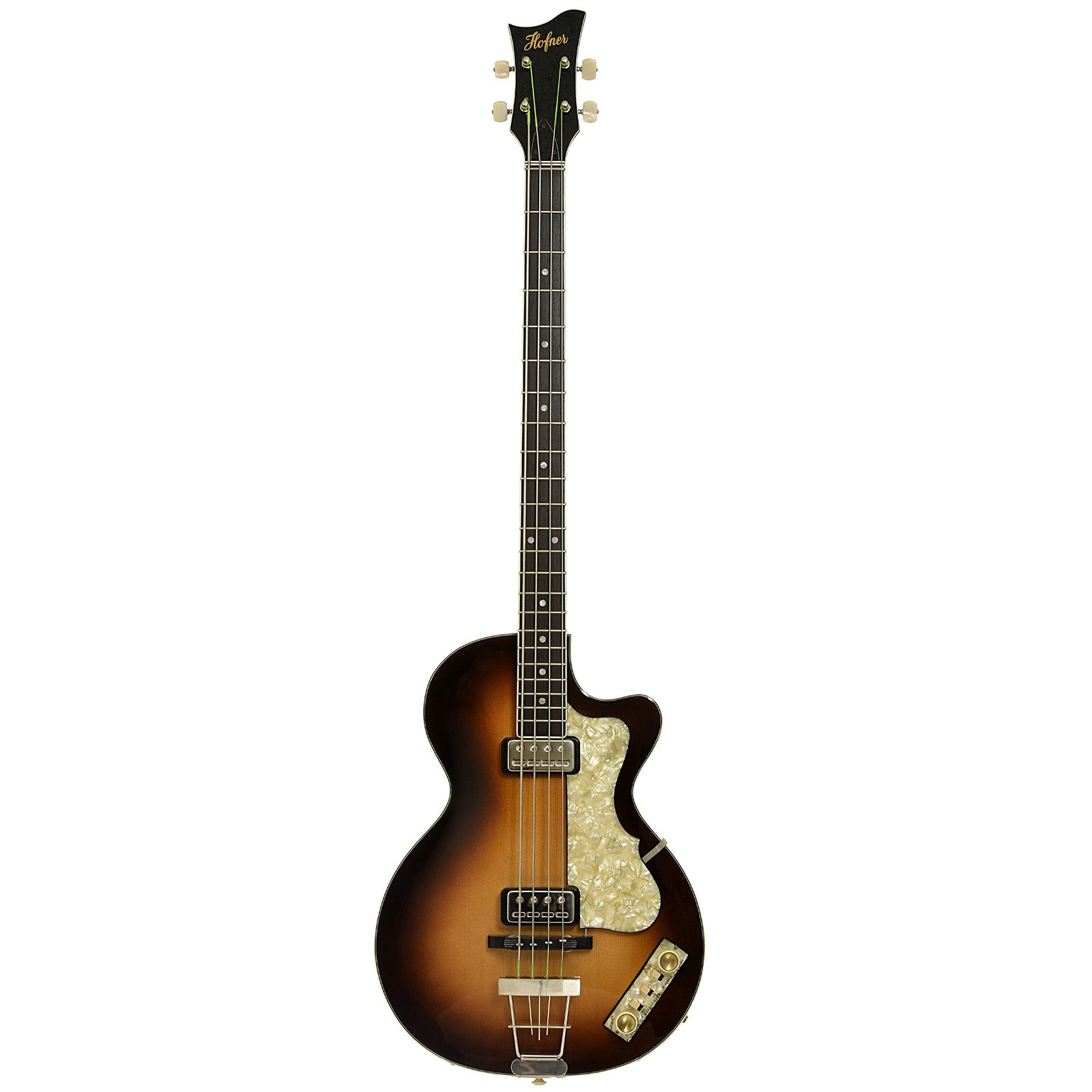 Full front of Hofner 500/2 Club Electric Bass 