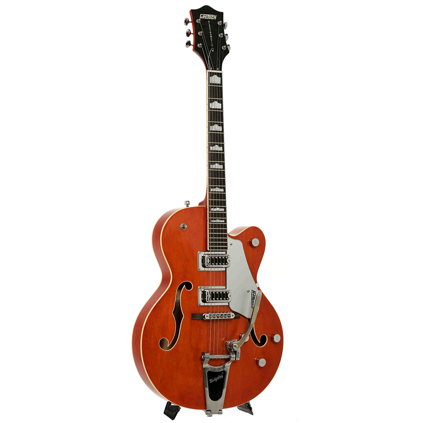 Full front and side of Gretsch G5420T Hollowbody Electric Guitar
