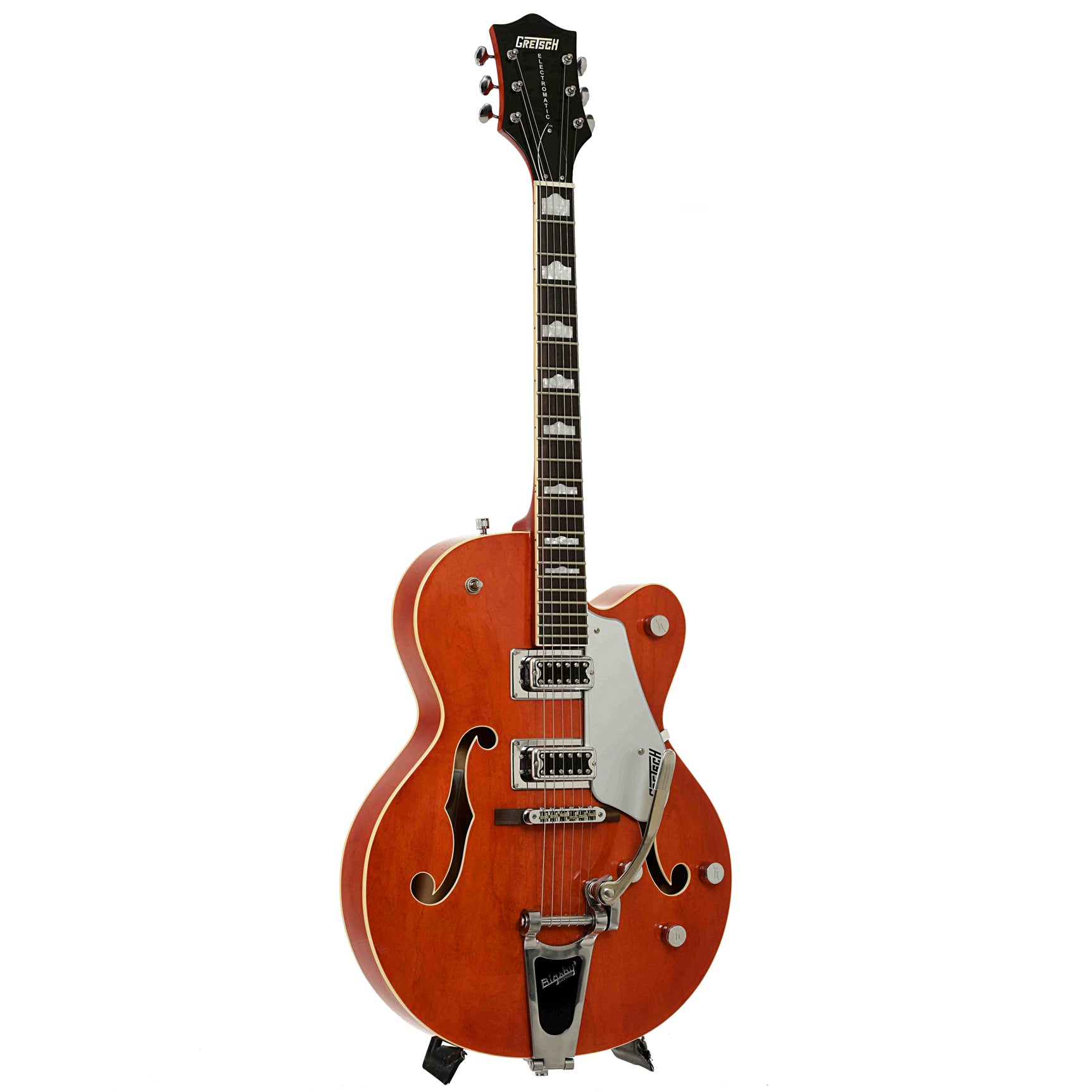 Full front and side of Gretsch G5420T Hollowbody Electric Guitar