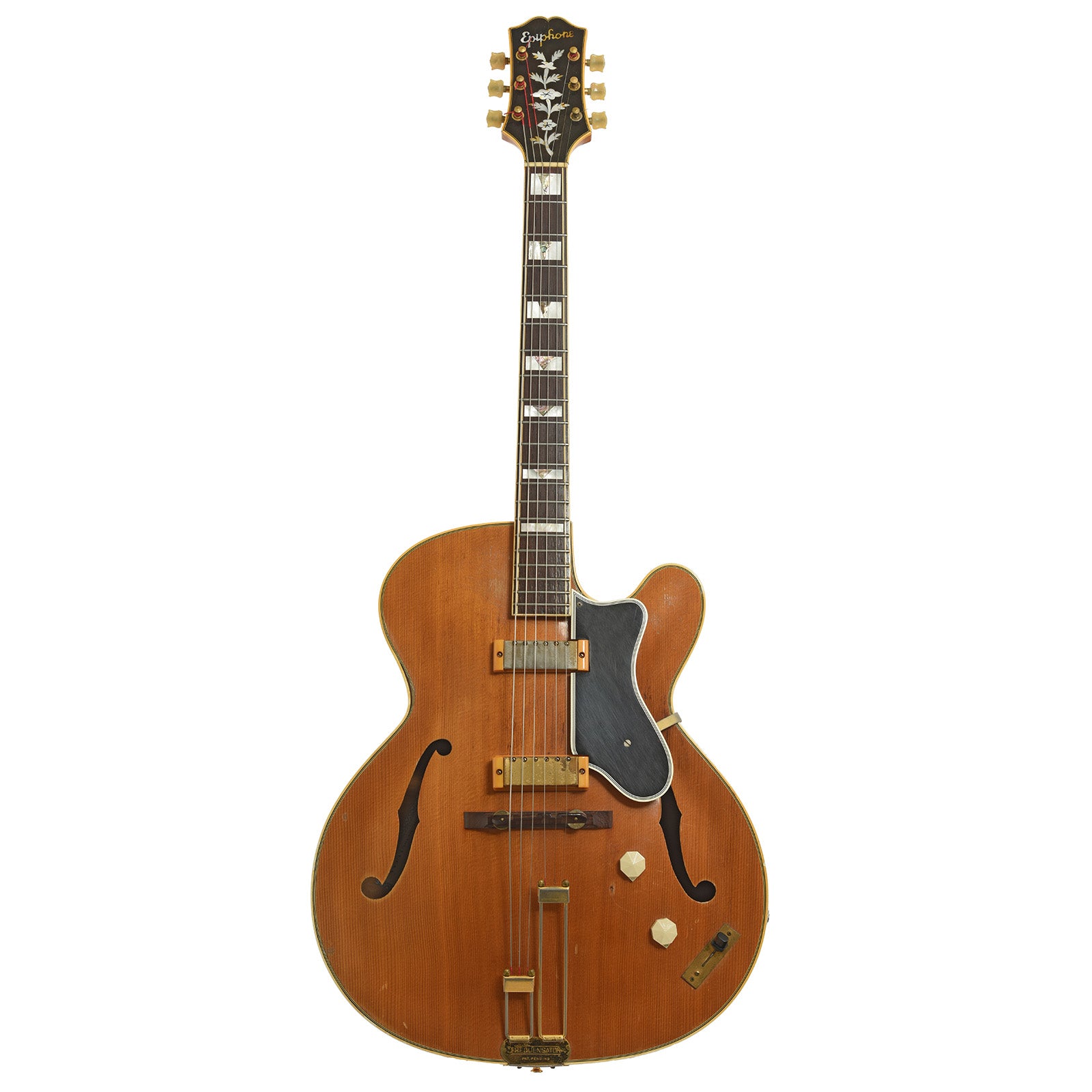 Full fron of Epiphone Zephyr Deluxe Regent Hollowbody Electric Guitar